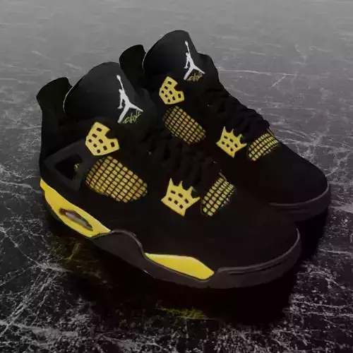 AIR JORDAN 4 THUNDER 3D SHOES