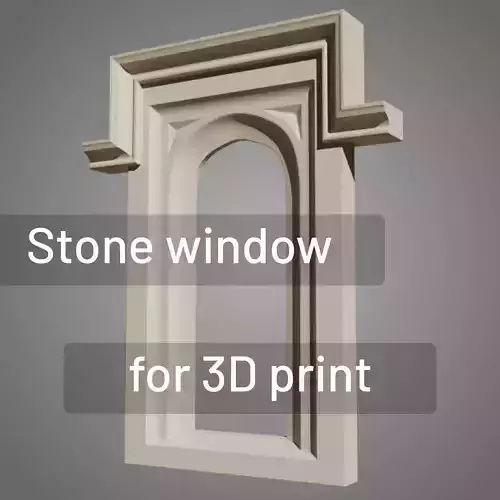 Stone window - 3D printing