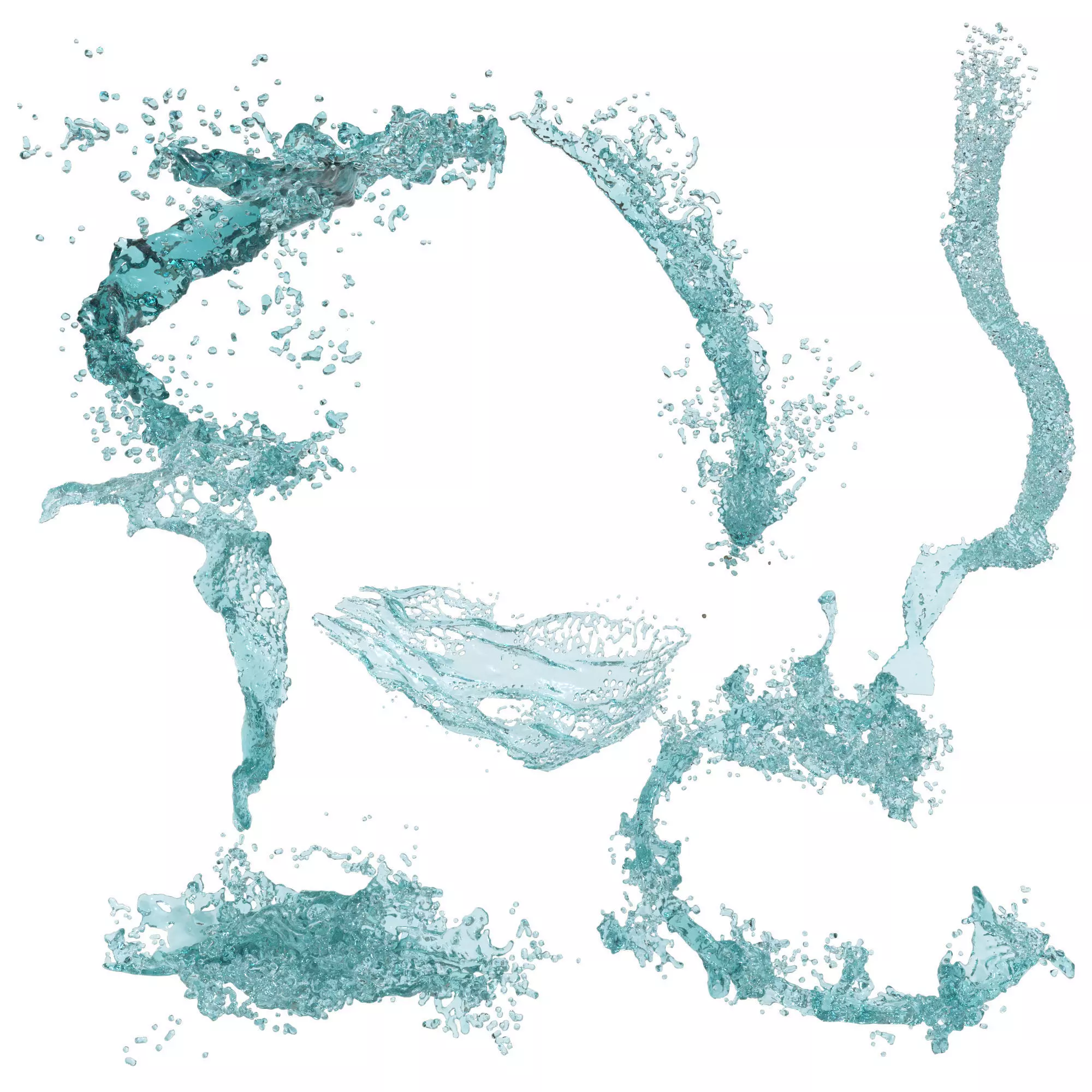 7 Water Splash vol 4 3D model_0