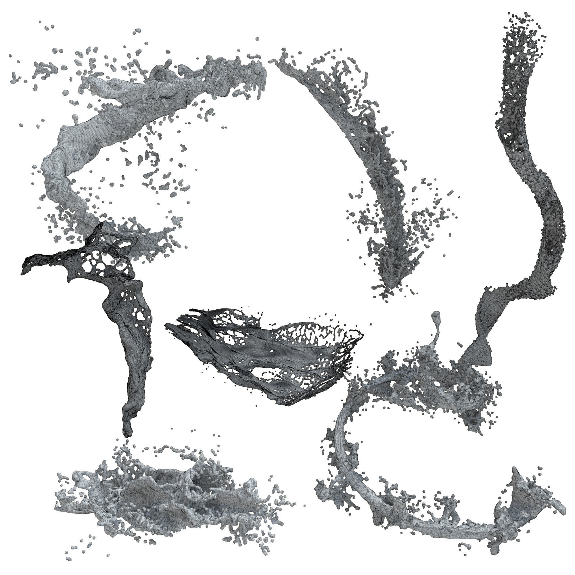 7 Water Splash vol 4 3D model_8