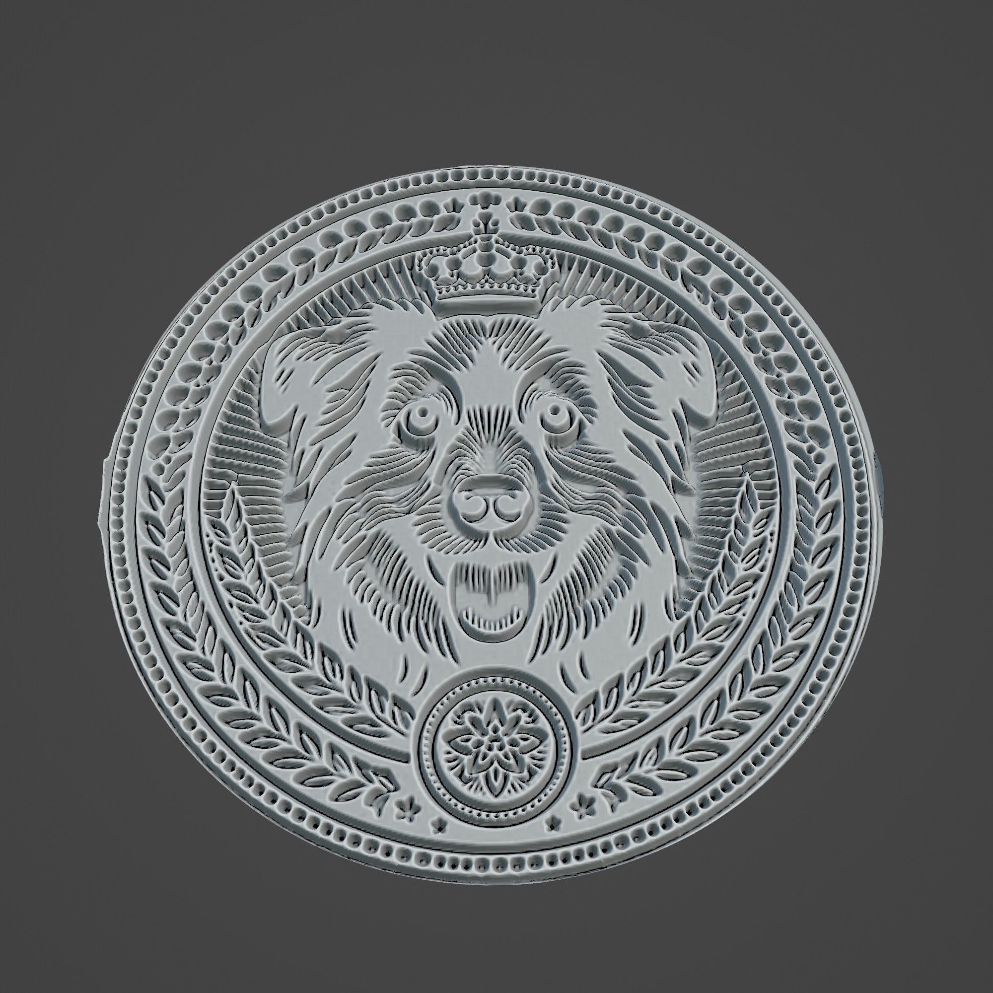 Dog Animal 3D print model_3