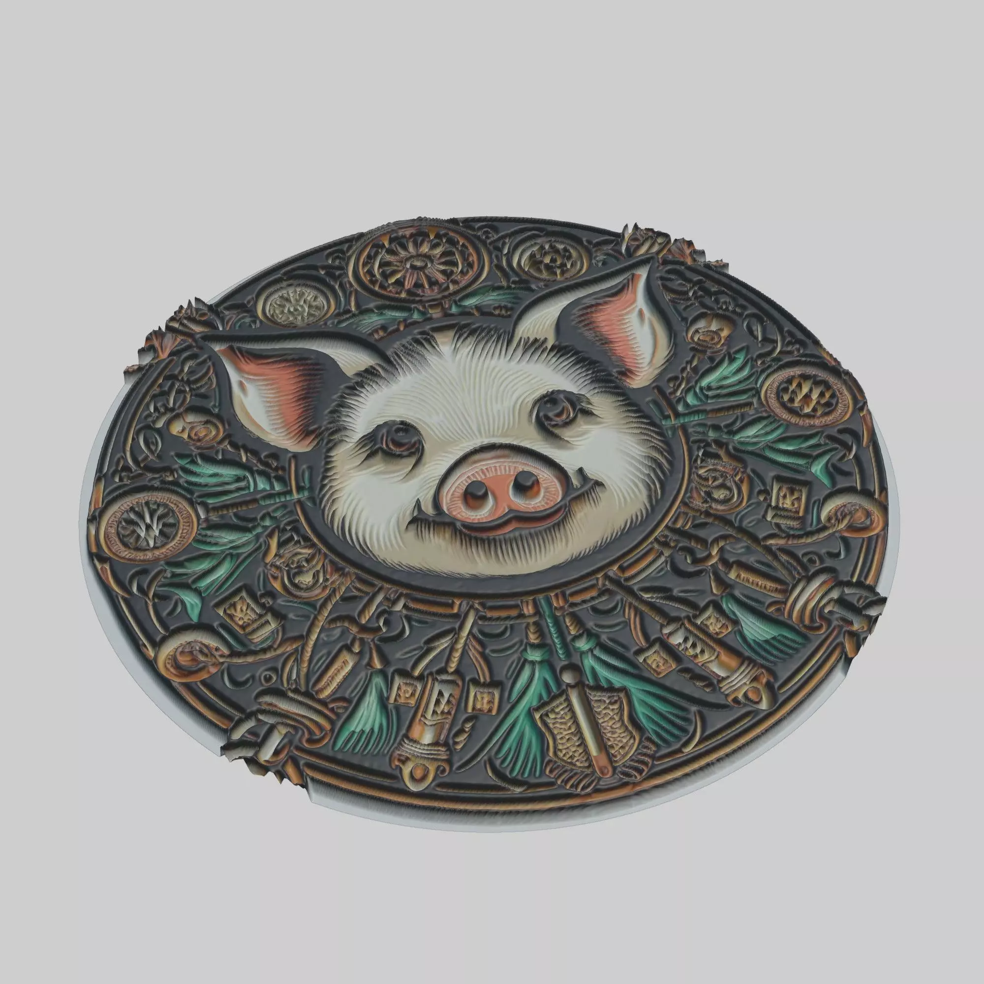 Pig Animal 3D print model_0