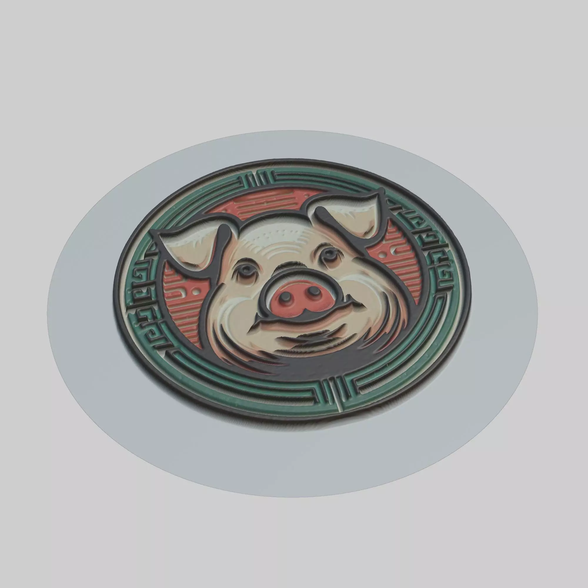 Pig Animal 3D print model_0
