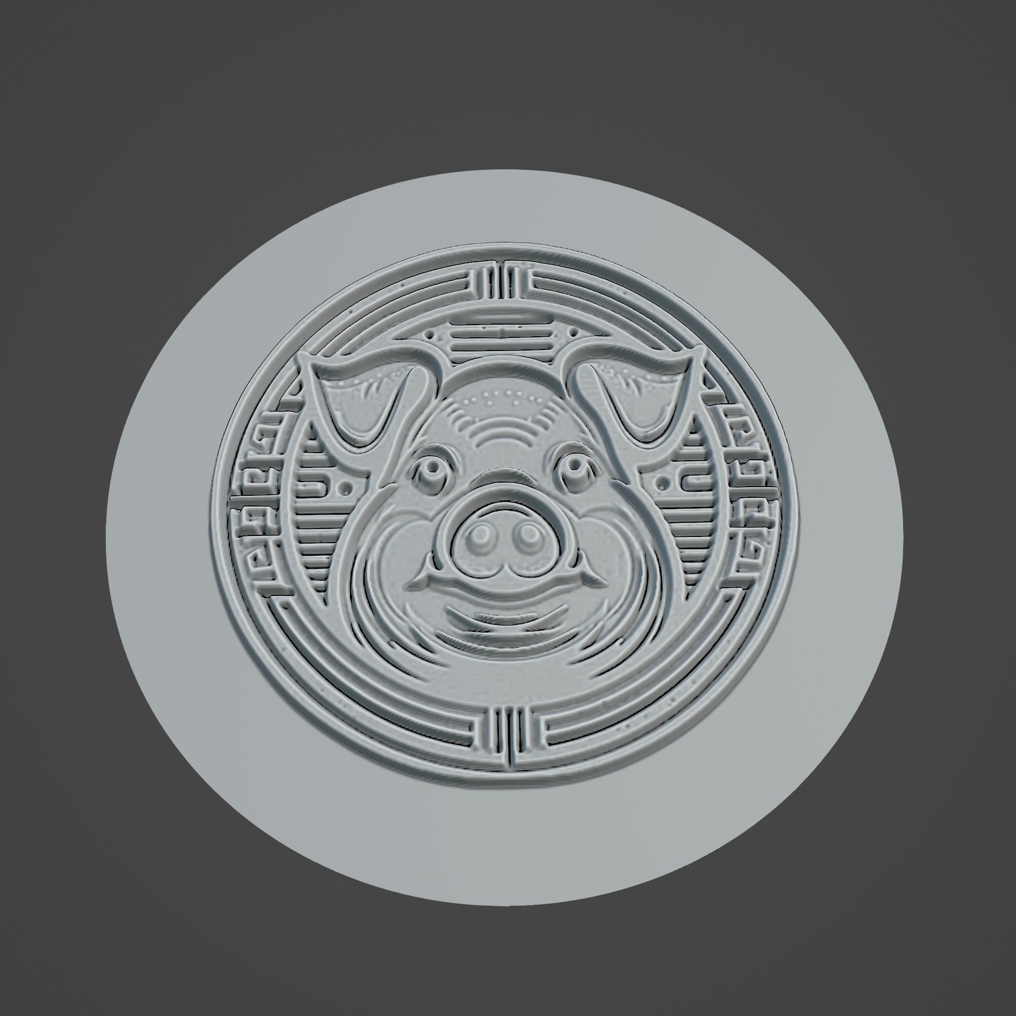 Pig Animal 3D print model_3