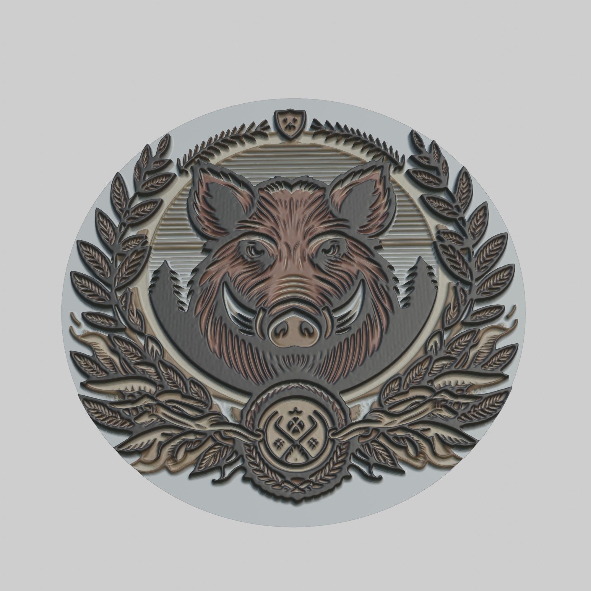 Wild Boar Animal 3D print model_1