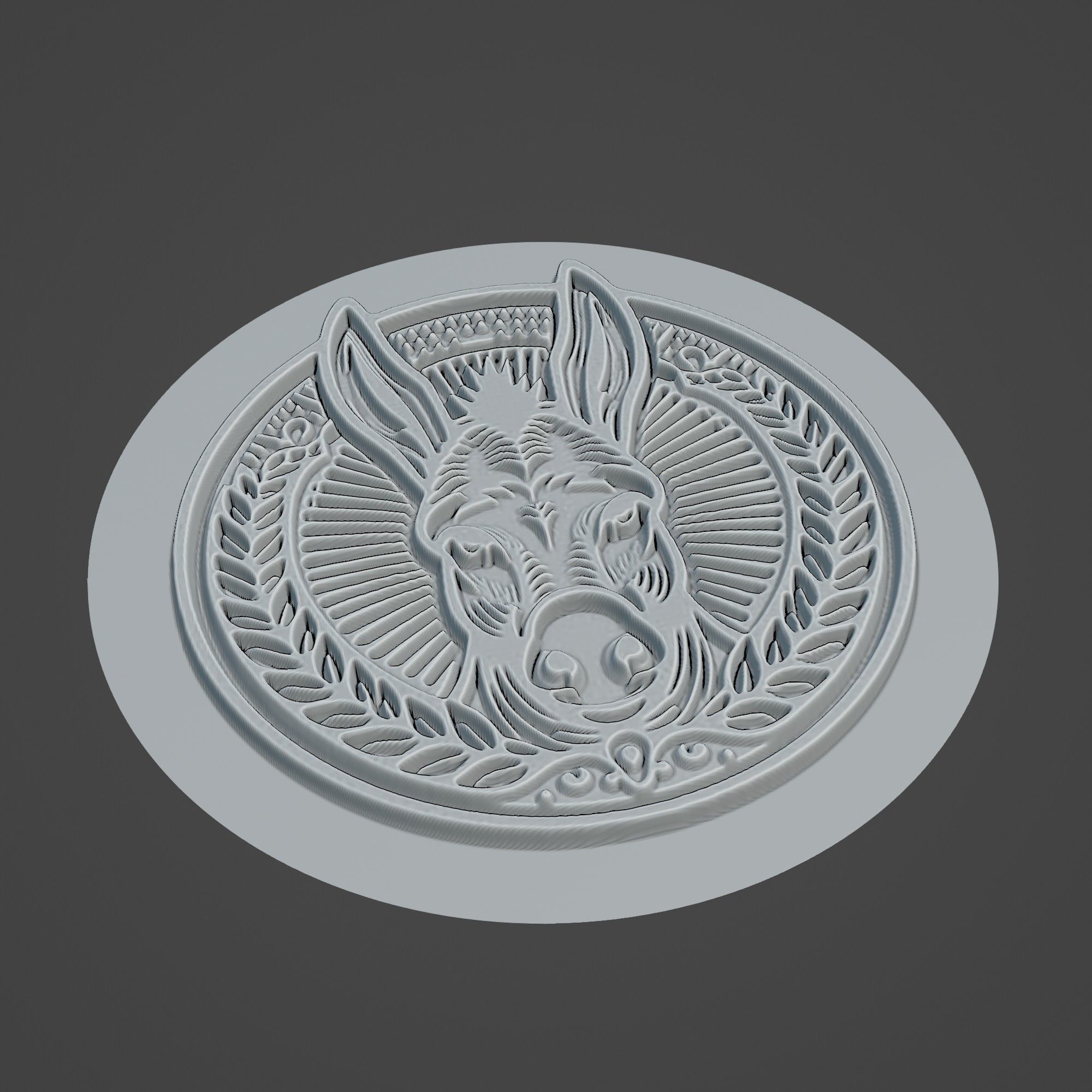 Donkey Animal 3D print model_2