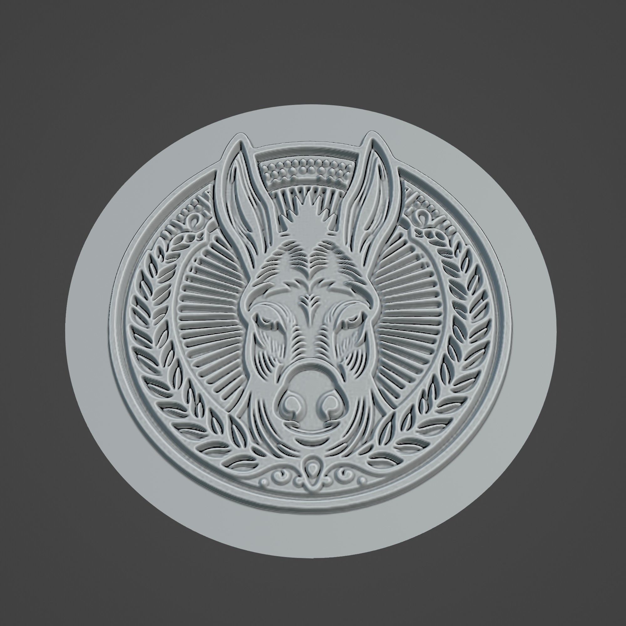 Donkey Animal 3D print model_3