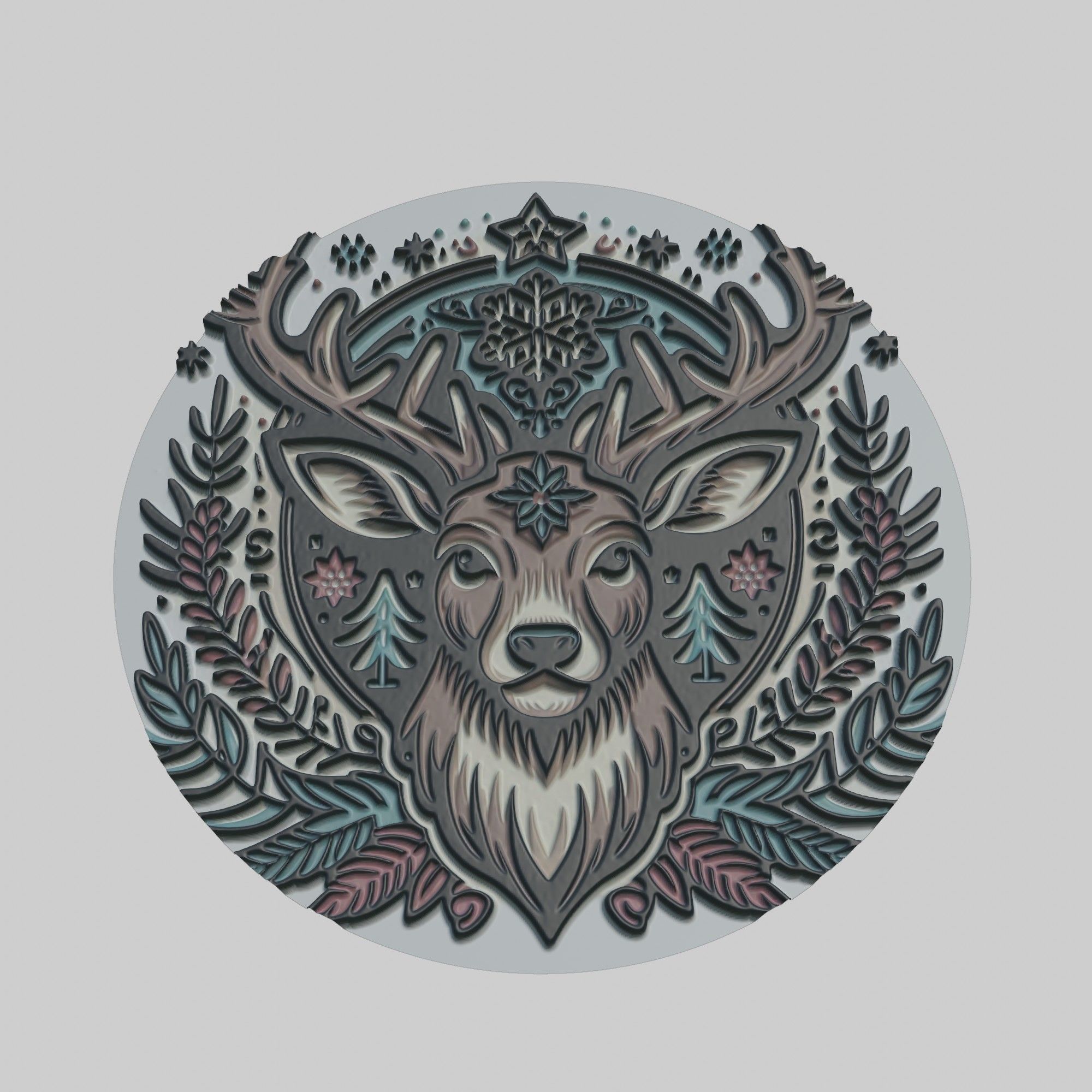 Reindeer Animal 3D print model_1