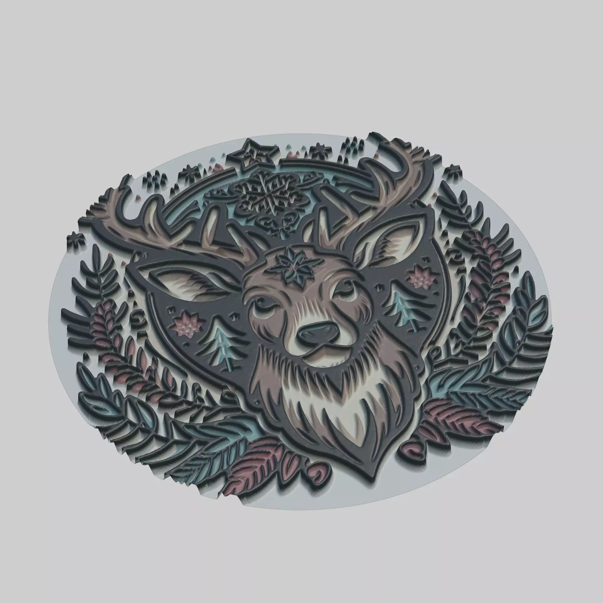 Reindeer Animal 3D print model_0