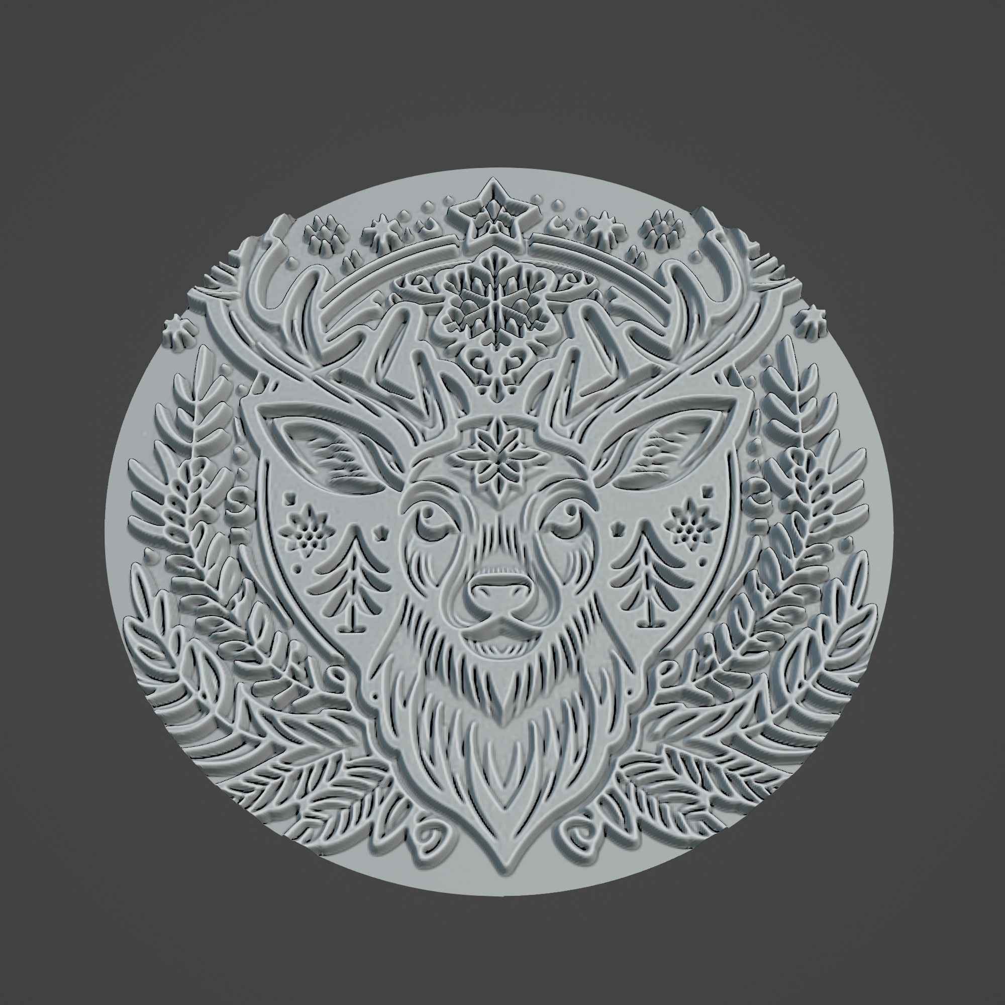 Reindeer Animal 3D print model_3