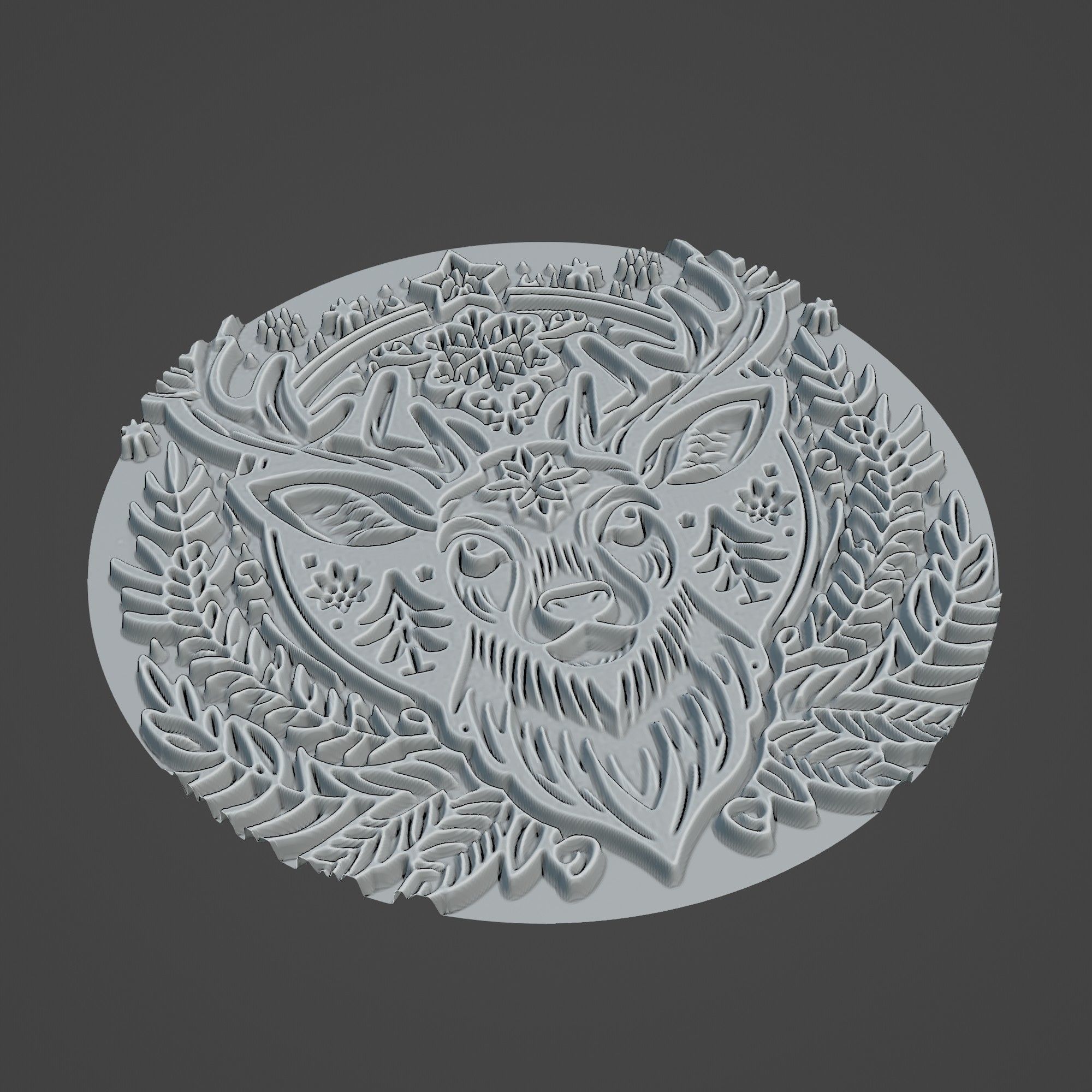 Reindeer Animal 3D print model_2