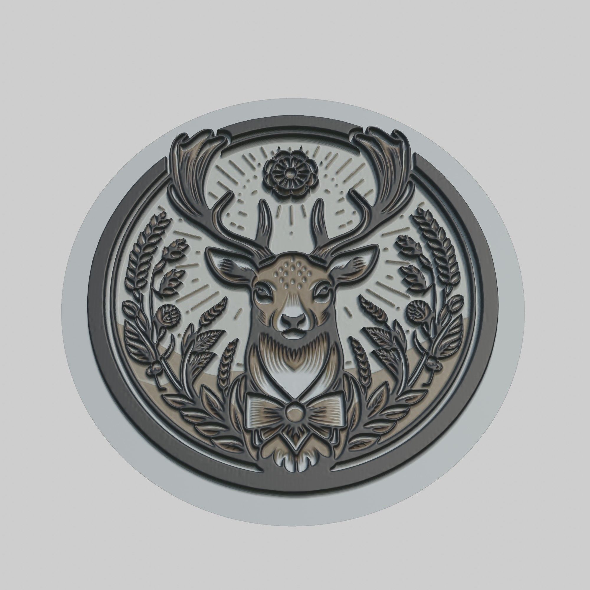 Fallow Deer Animal 3D print model_1