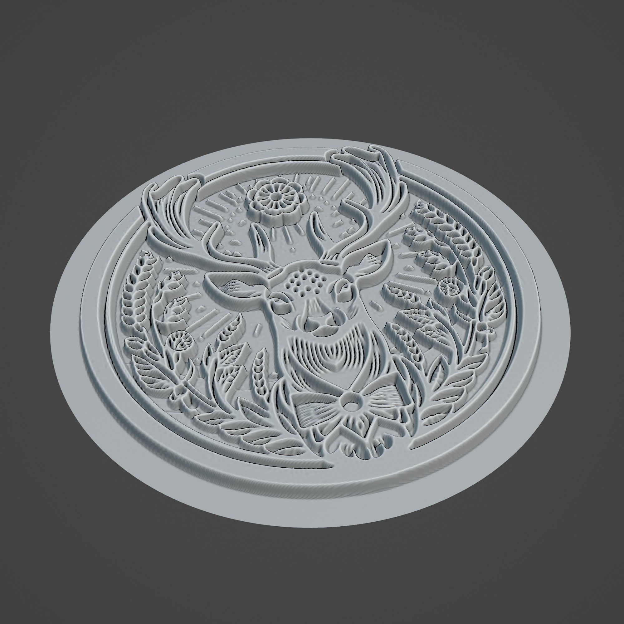 Fallow Deer Animal 3D print model_2