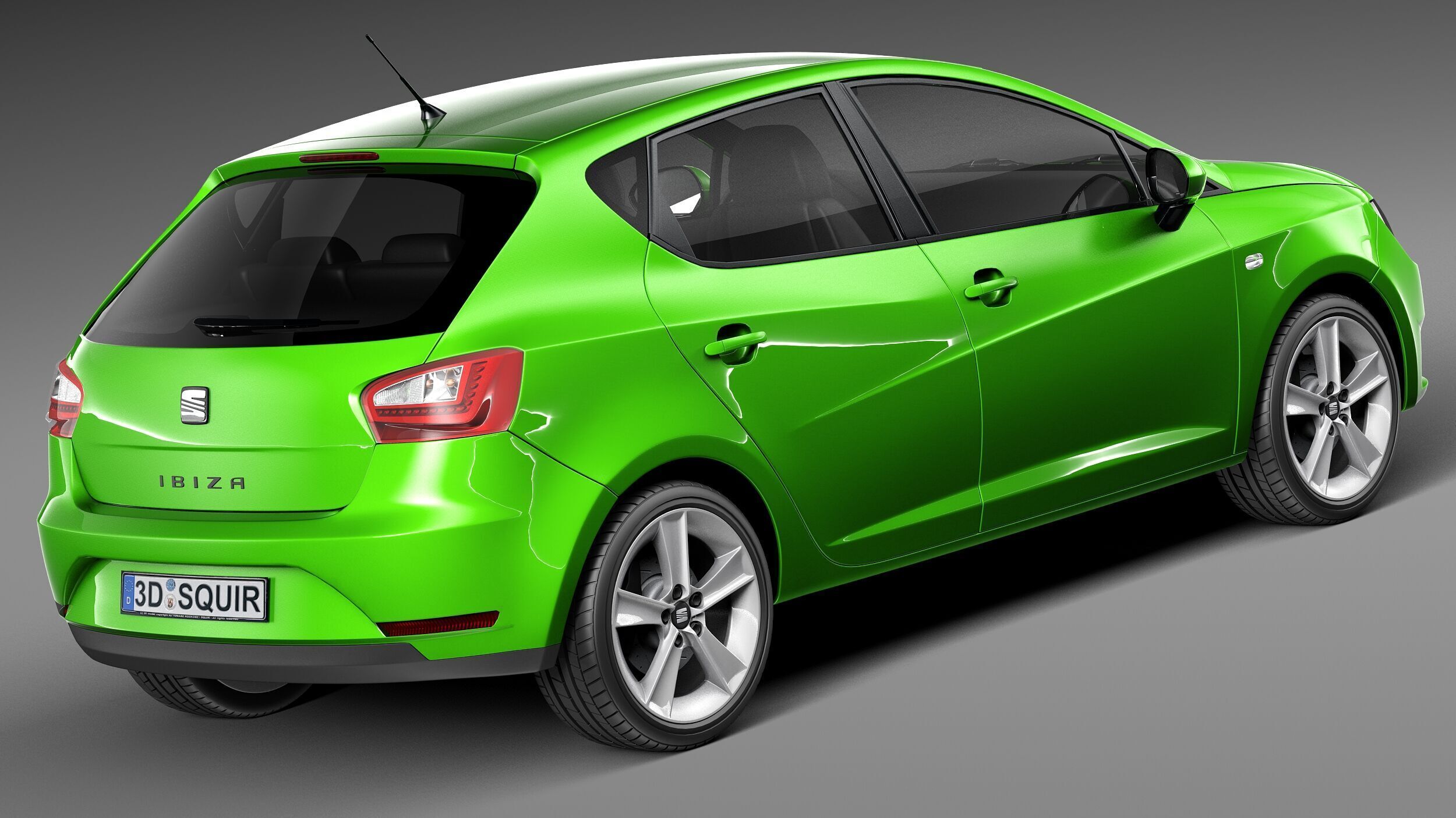 Seat Ibiza 5-door 2013 3D model_4