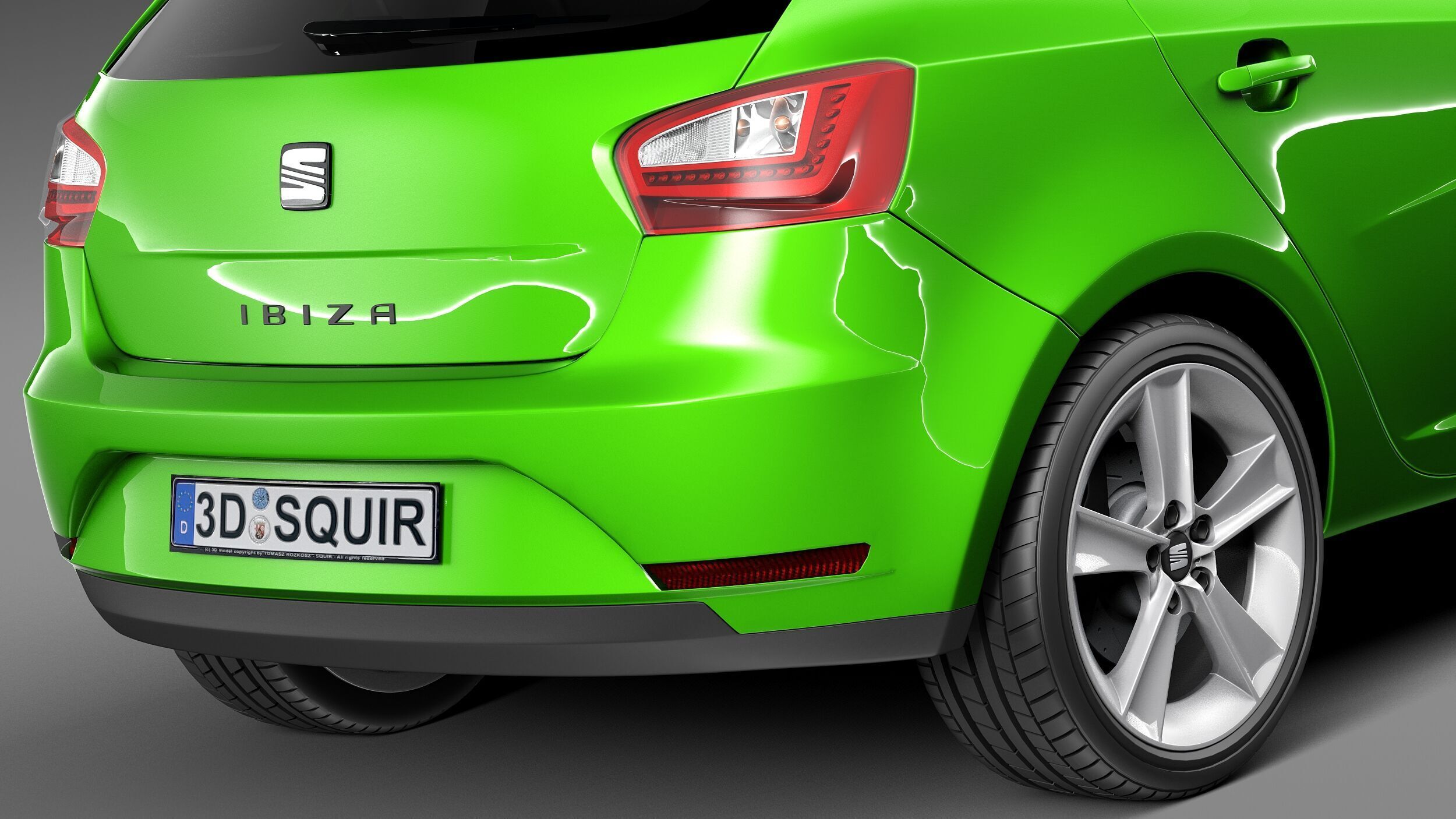 Seat Ibiza 5-door 2013 3D model_3