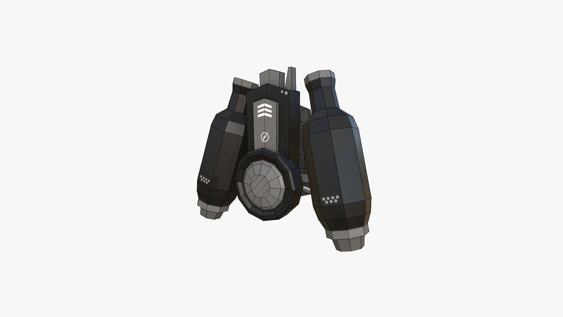 05 Jetpack Low Poly H Collection - SciFi Character Design _13