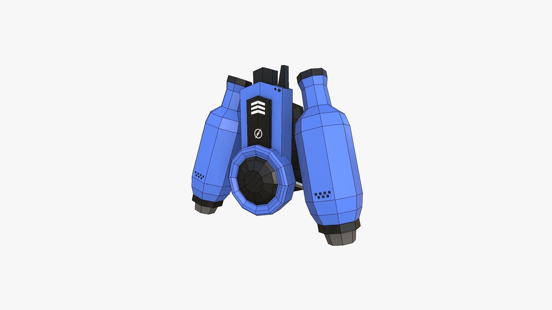 05 Jetpack Low Poly H Collection - SciFi Character Design _16