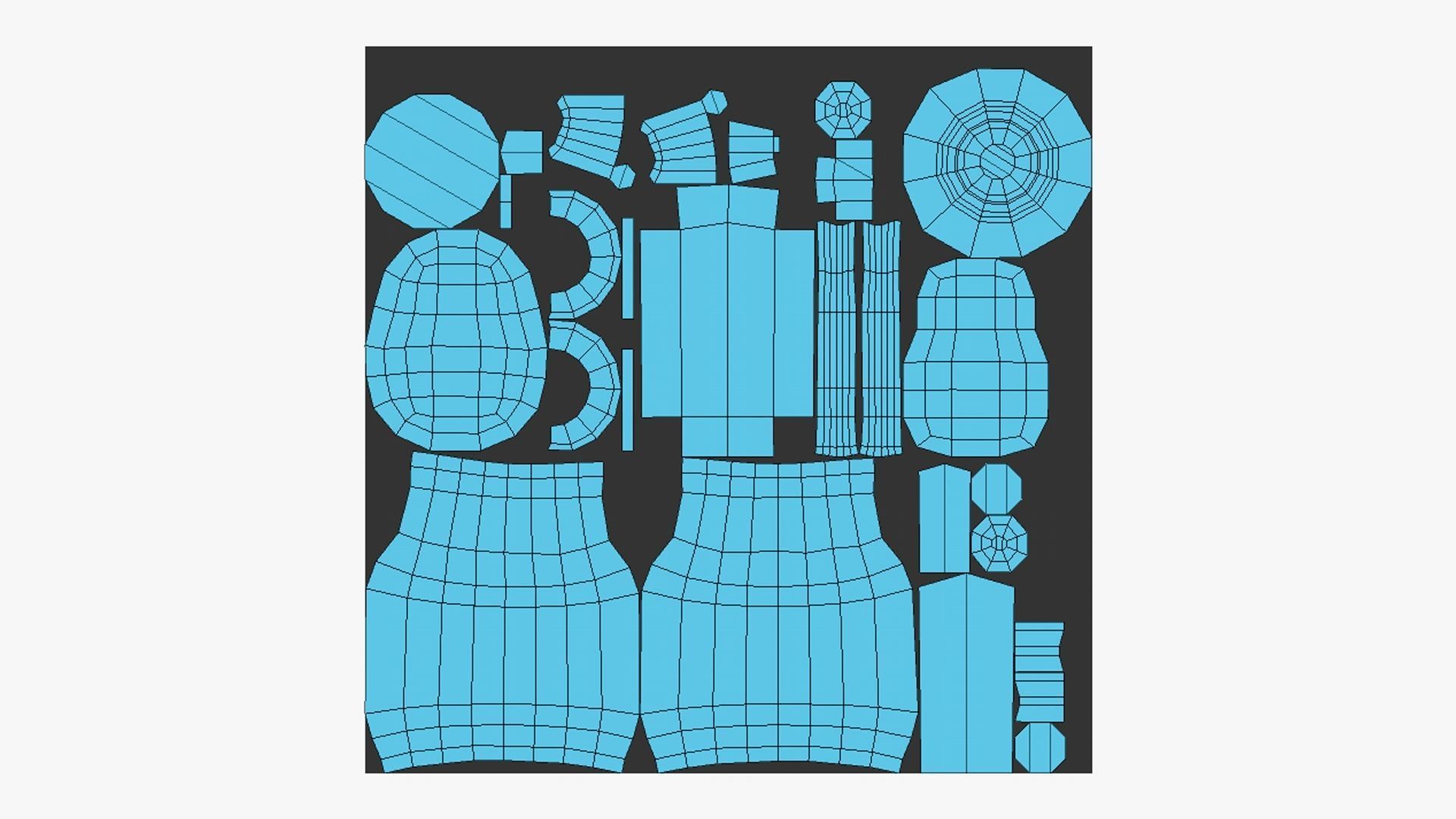 05 Jetpack Low Poly H Collection - SciFi Character Design _11