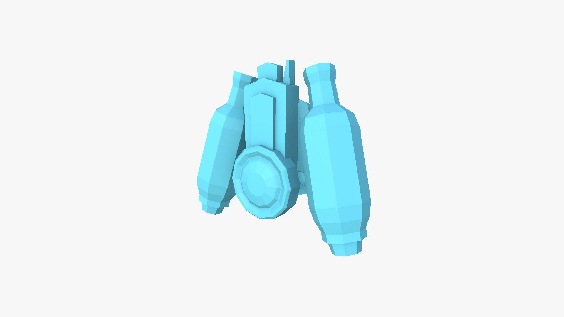 05 Jetpack Low Poly H Collection - SciFi Character Design _6