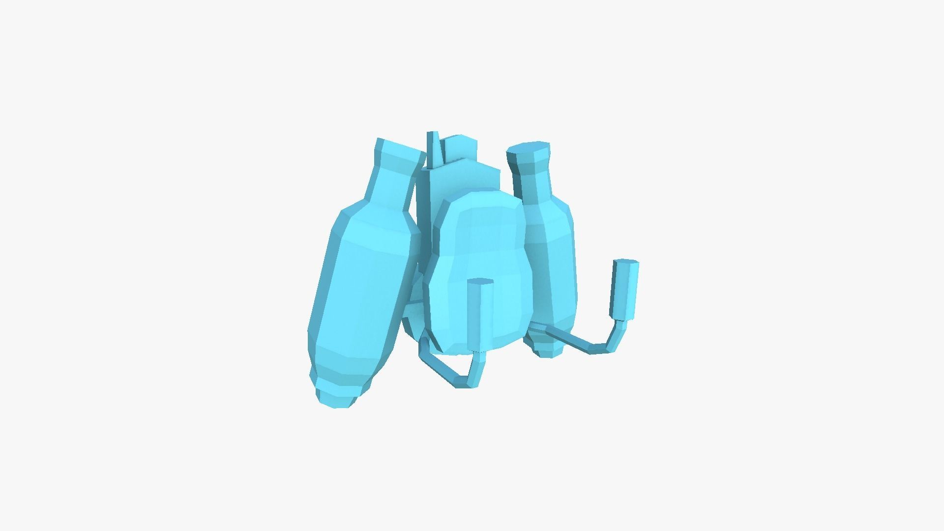 05 Jetpack Low Poly H Collection - SciFi Character Design _8