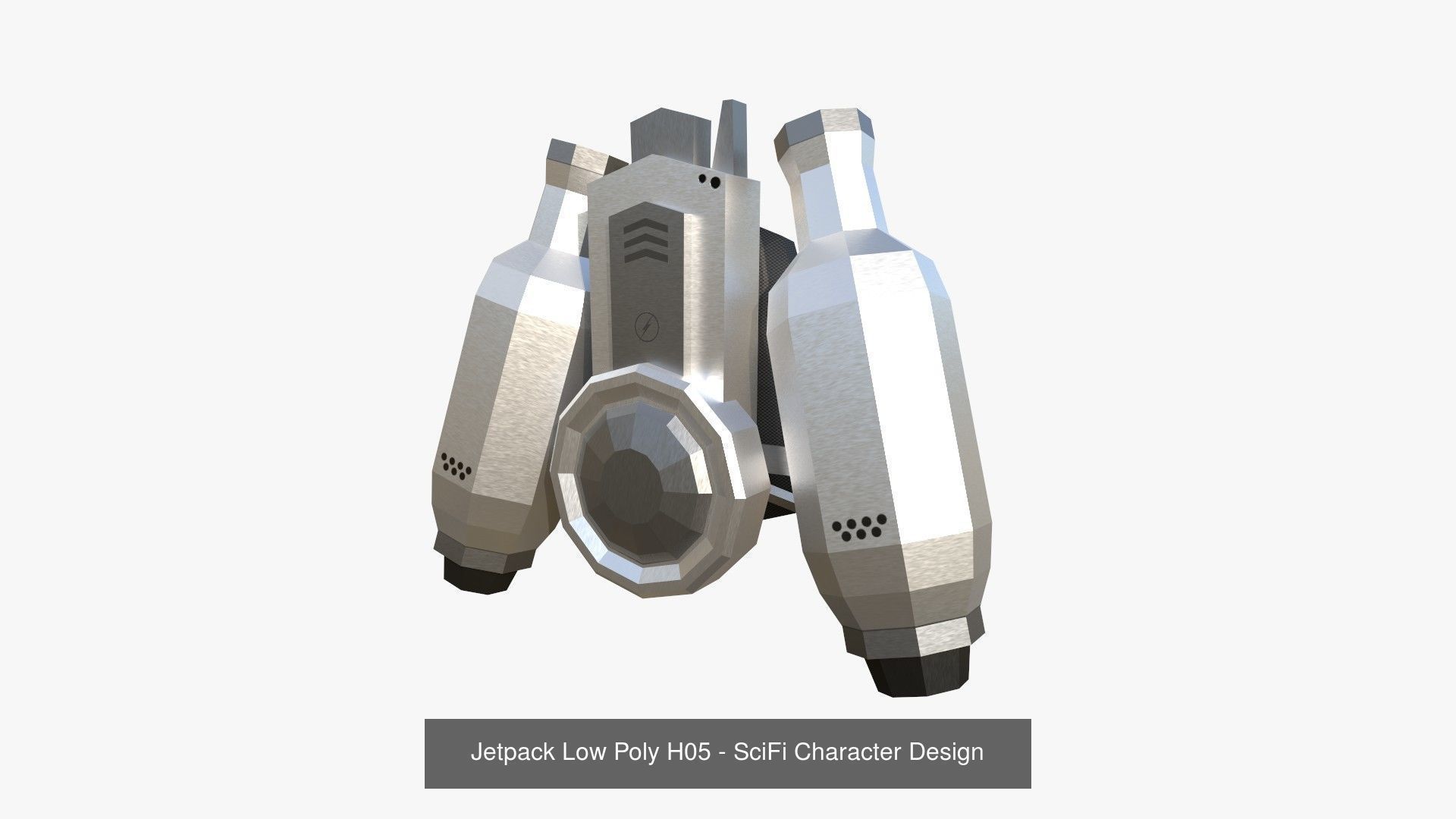 05 Jetpack Low Poly H Collection - SciFi Character Design _1