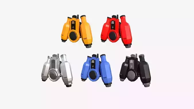 05 Jetpack Low Poly H Collection - SciFi Character Design 