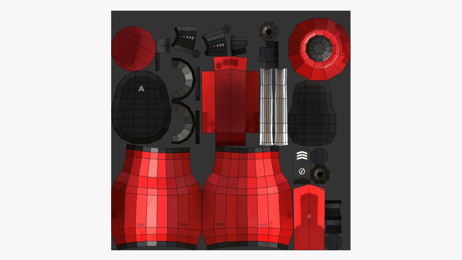 05 Jetpack Low Poly H Collection - SciFi Character Design _40