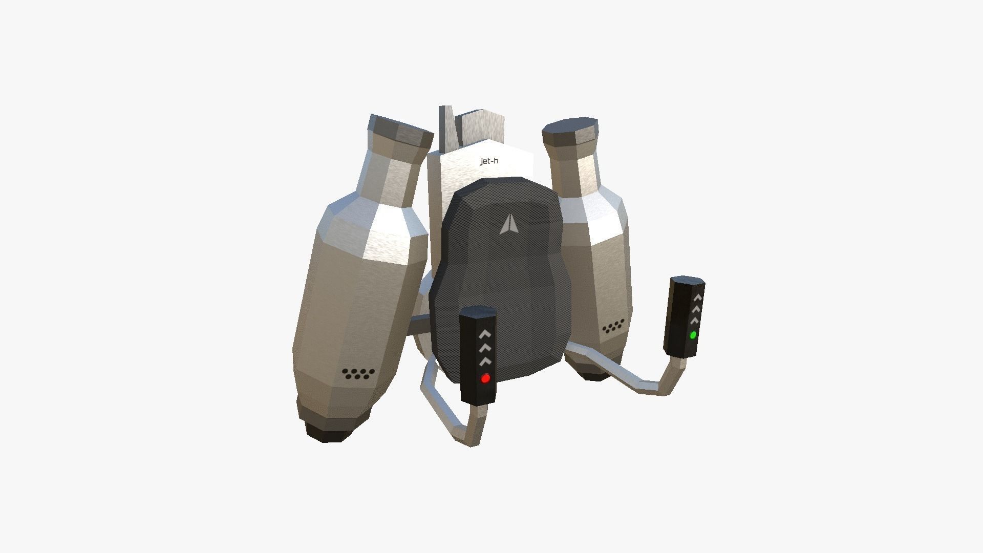 05 Jetpack Low Poly H Collection - SciFi Character Design _31
