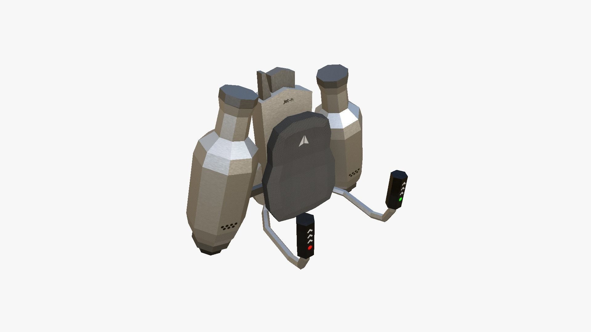 05 Jetpack Low Poly H Collection - SciFi Character Design _38