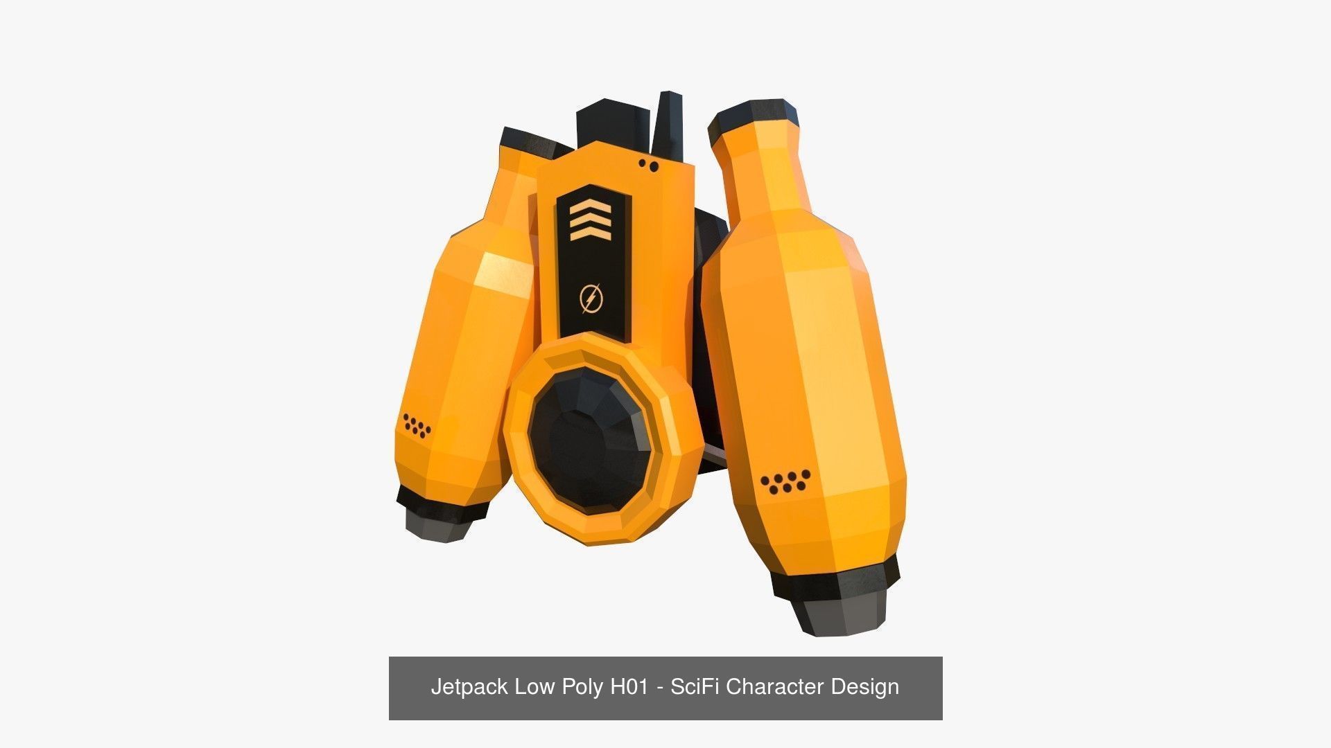 05 Jetpack Low Poly H Collection - SciFi Character Design _5