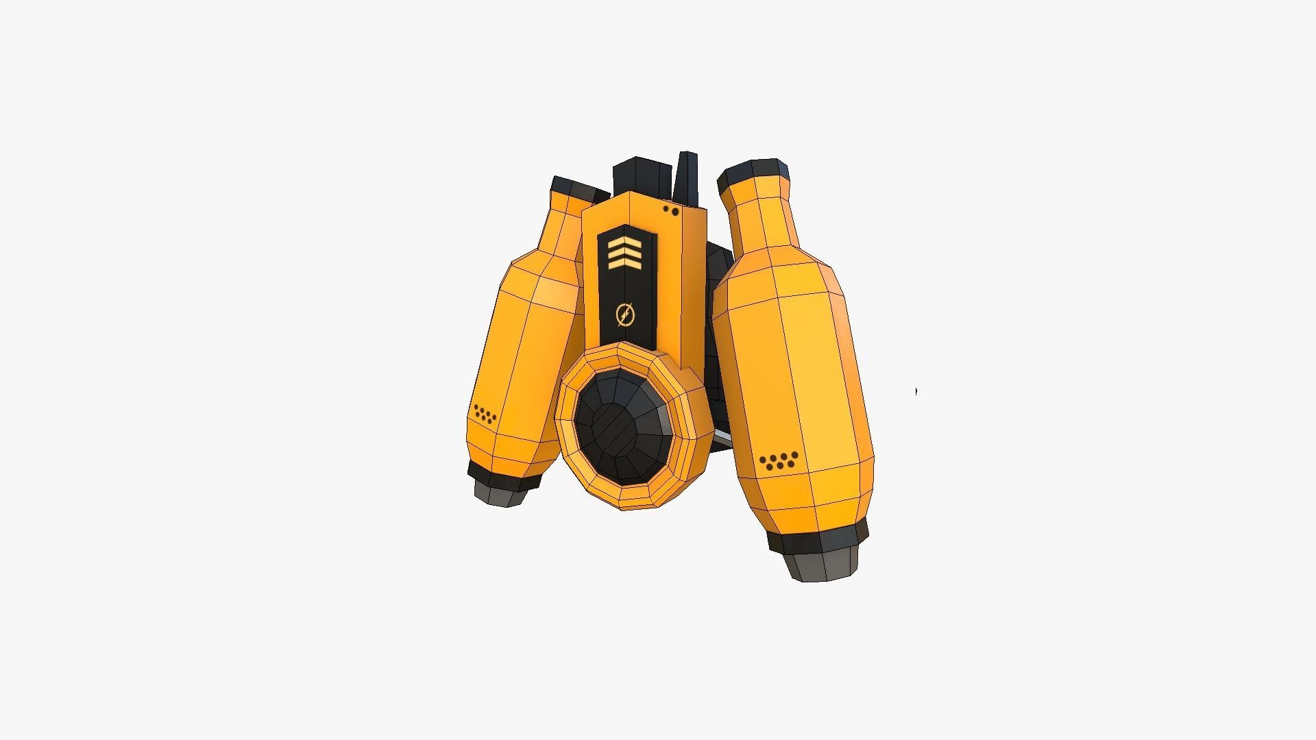 05 Jetpack Low Poly H Collection - SciFi Character Design _14