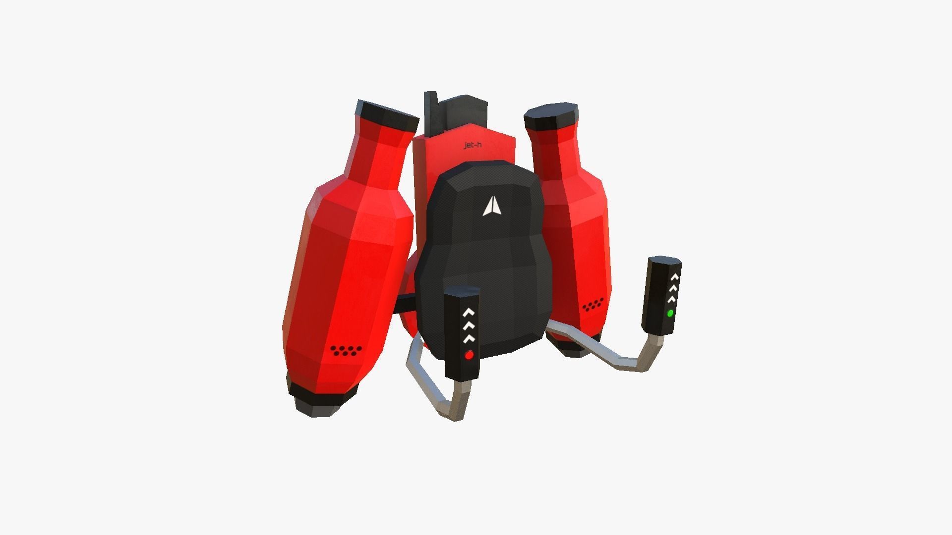 05 Jetpack Low Poly H Collection - SciFi Character Design _28