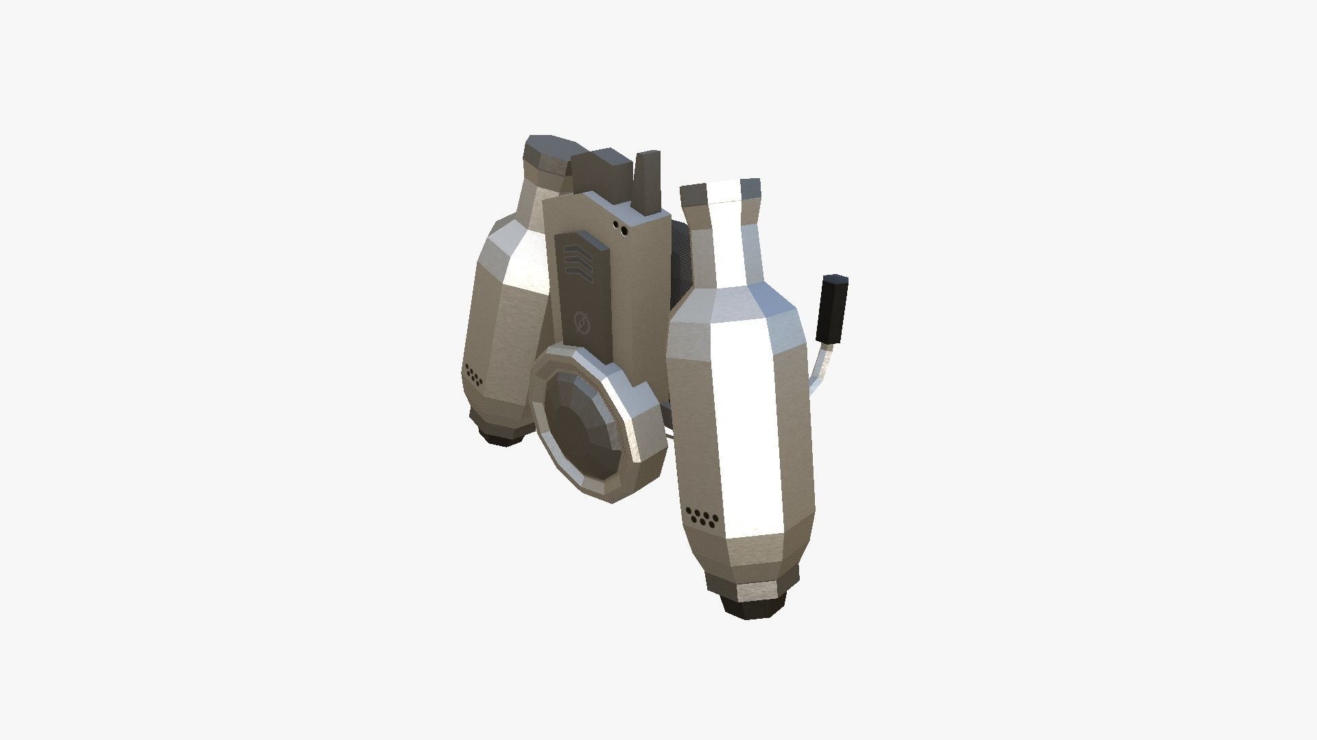 05 Jetpack Low Poly H Collection - SciFi Character Design _19