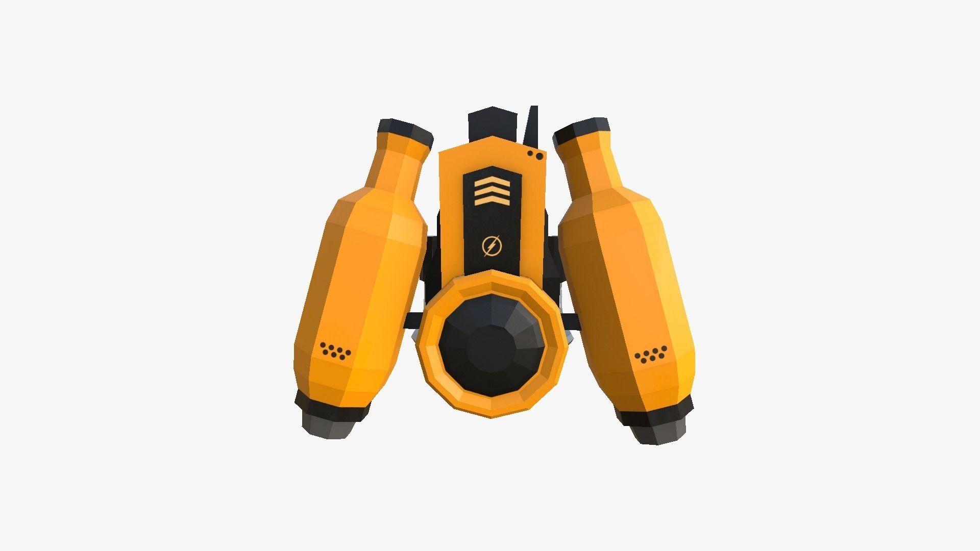 05 Jetpack Low Poly H Collection - SciFi Character Design _25