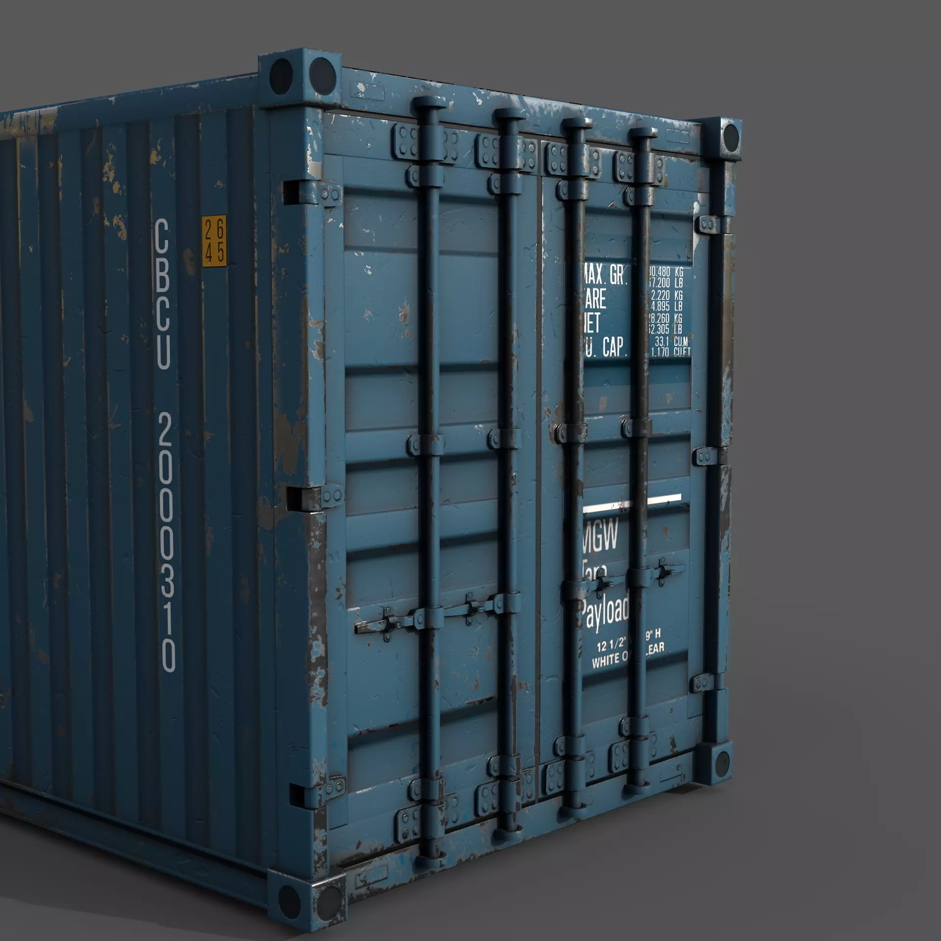 Containers Low-poly 3D model