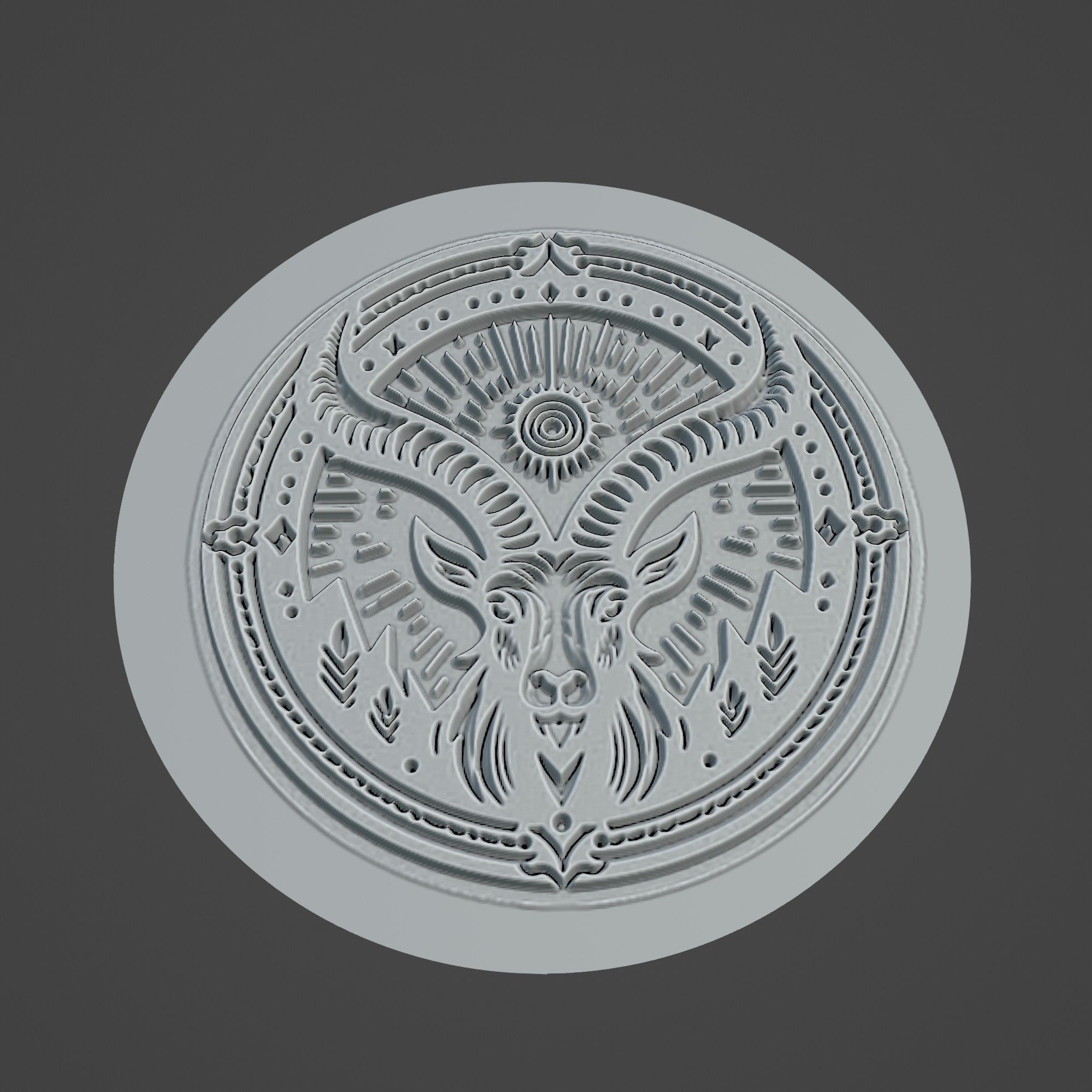 Mountain Goat Animal 3D print model_3