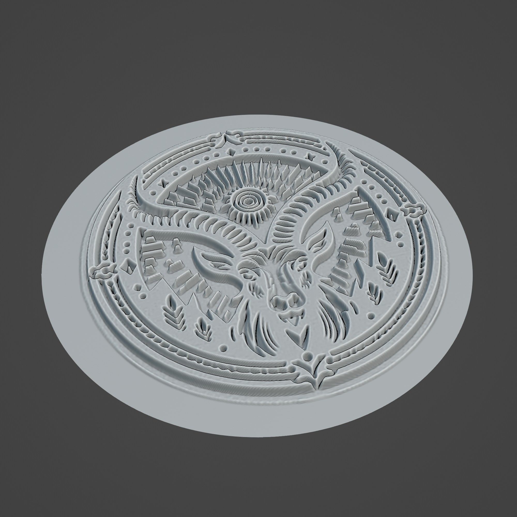 Mountain Goat Animal 3D print model_2