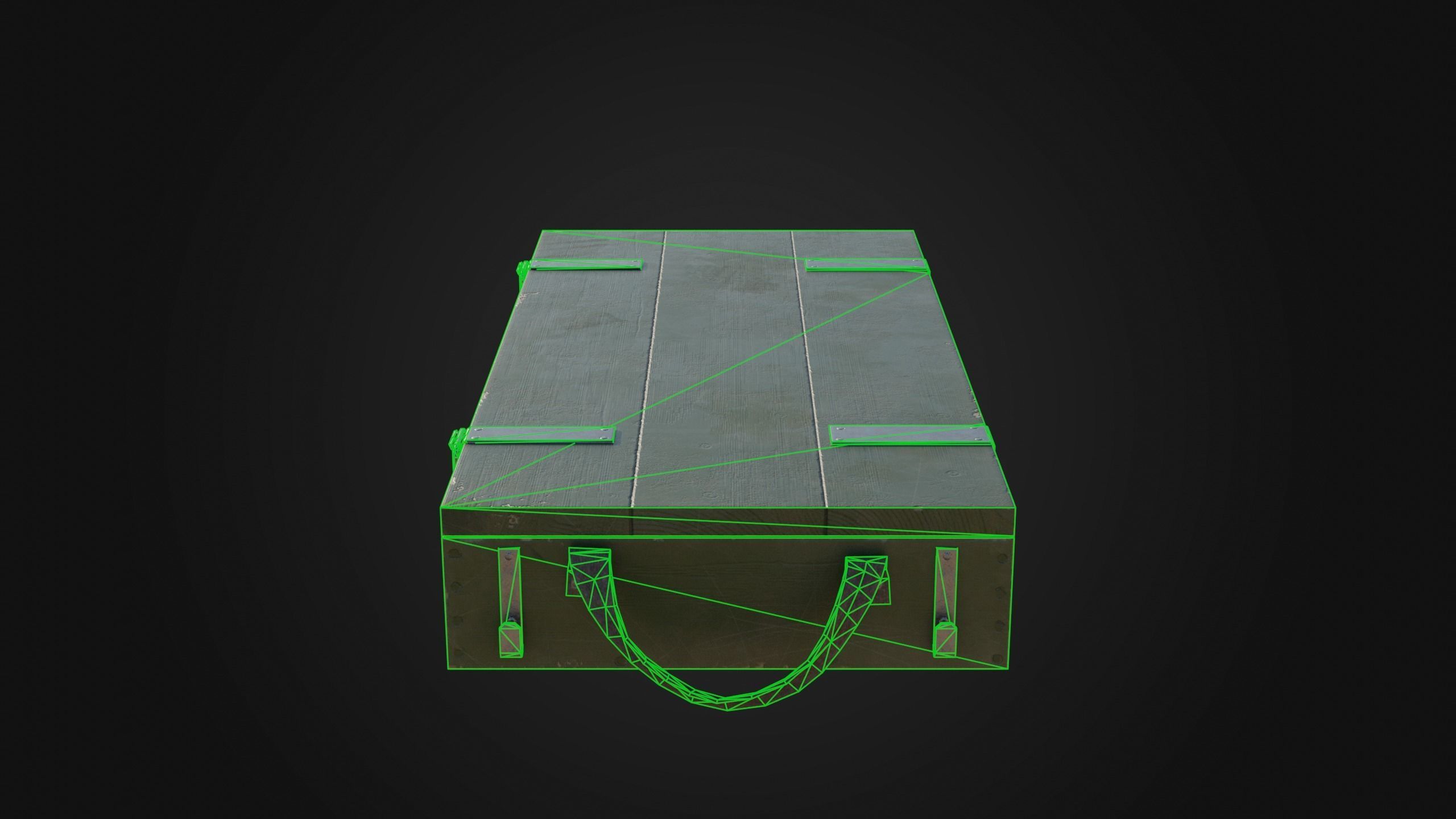 37mm WW1 Shell Box Low-poly 3D model_17