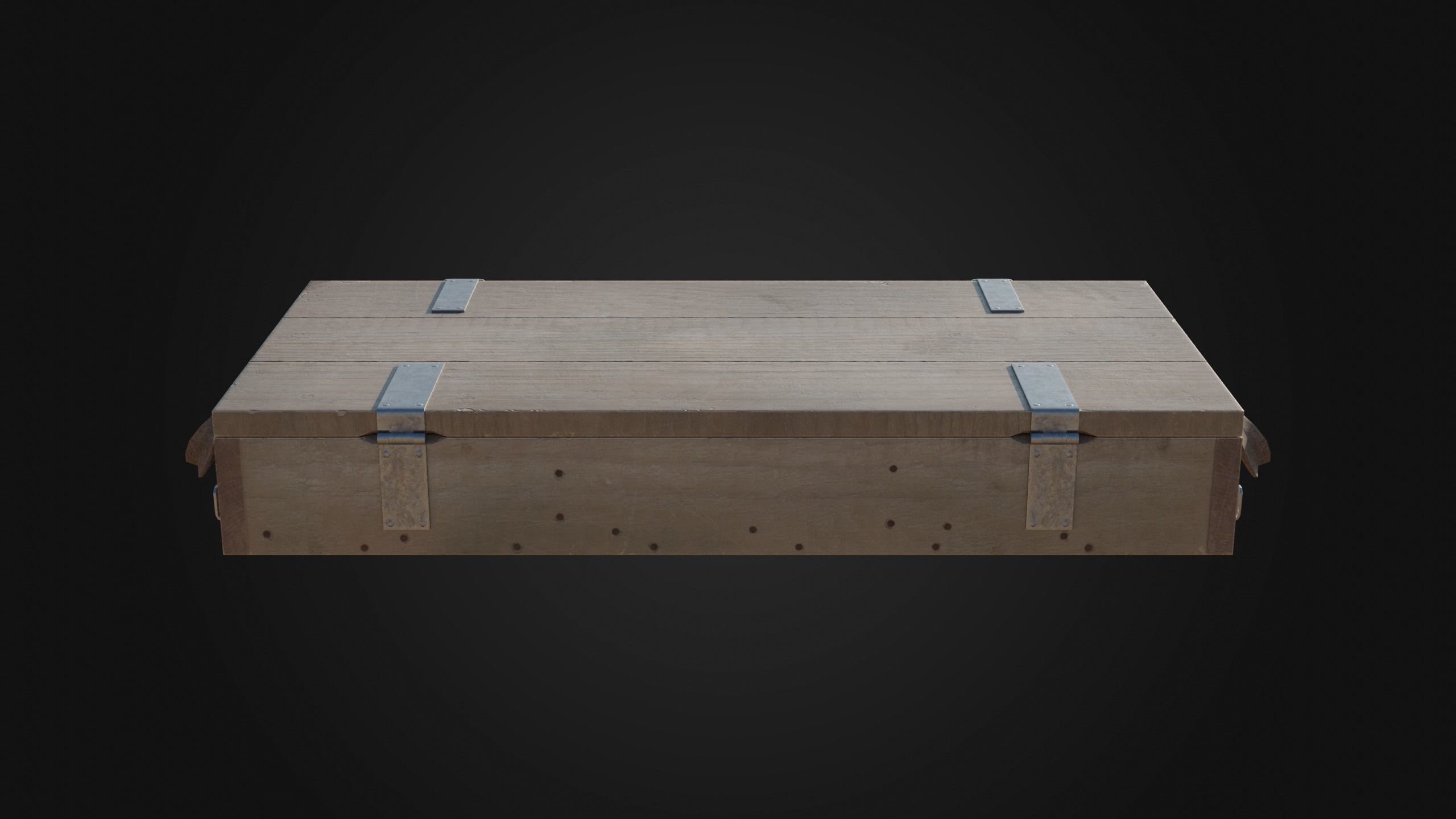 37mm WW1 Shell Box Low-poly 3D model_11