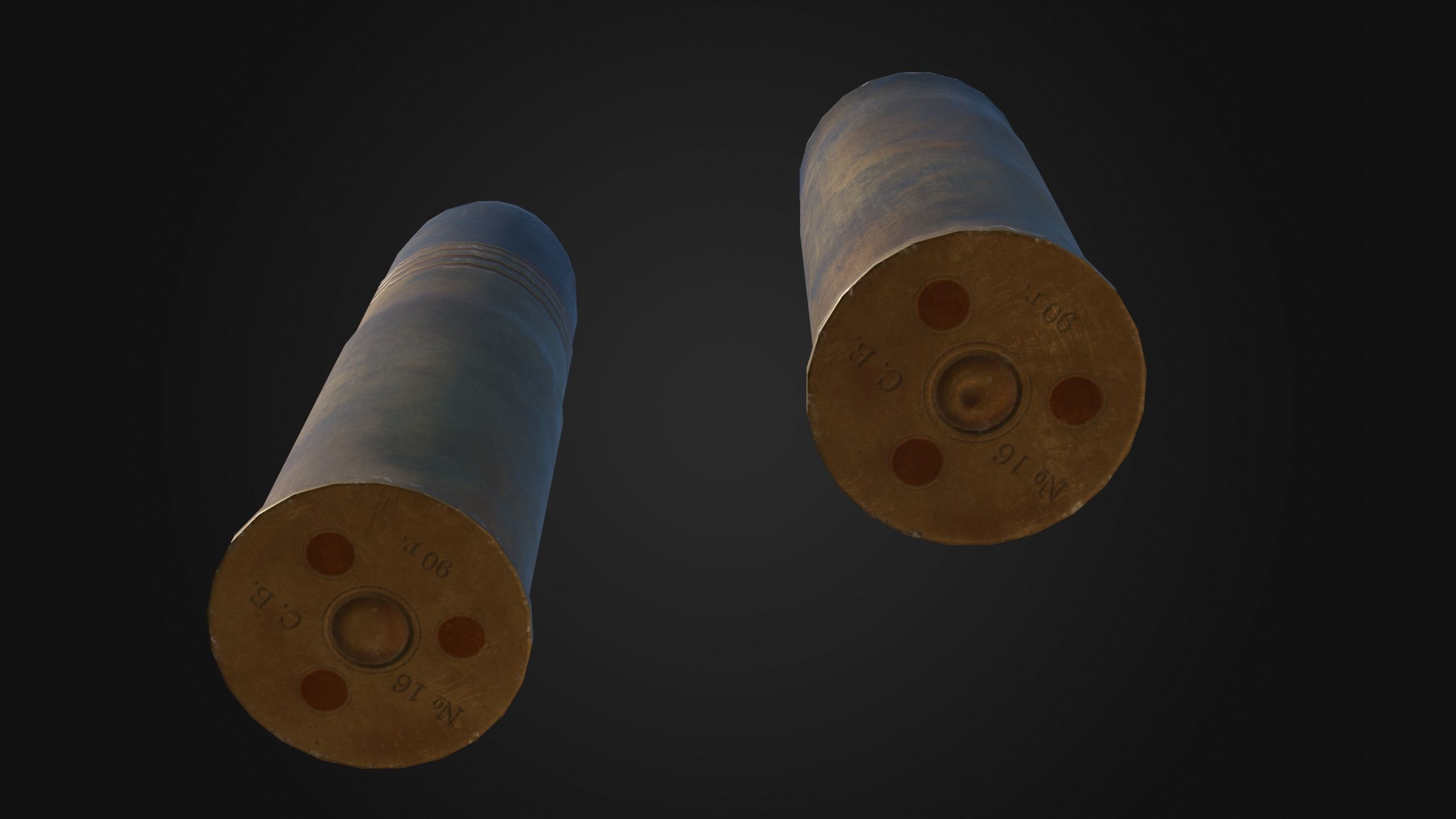 37mm WW1 Shell Box Low-poly 3D model_25