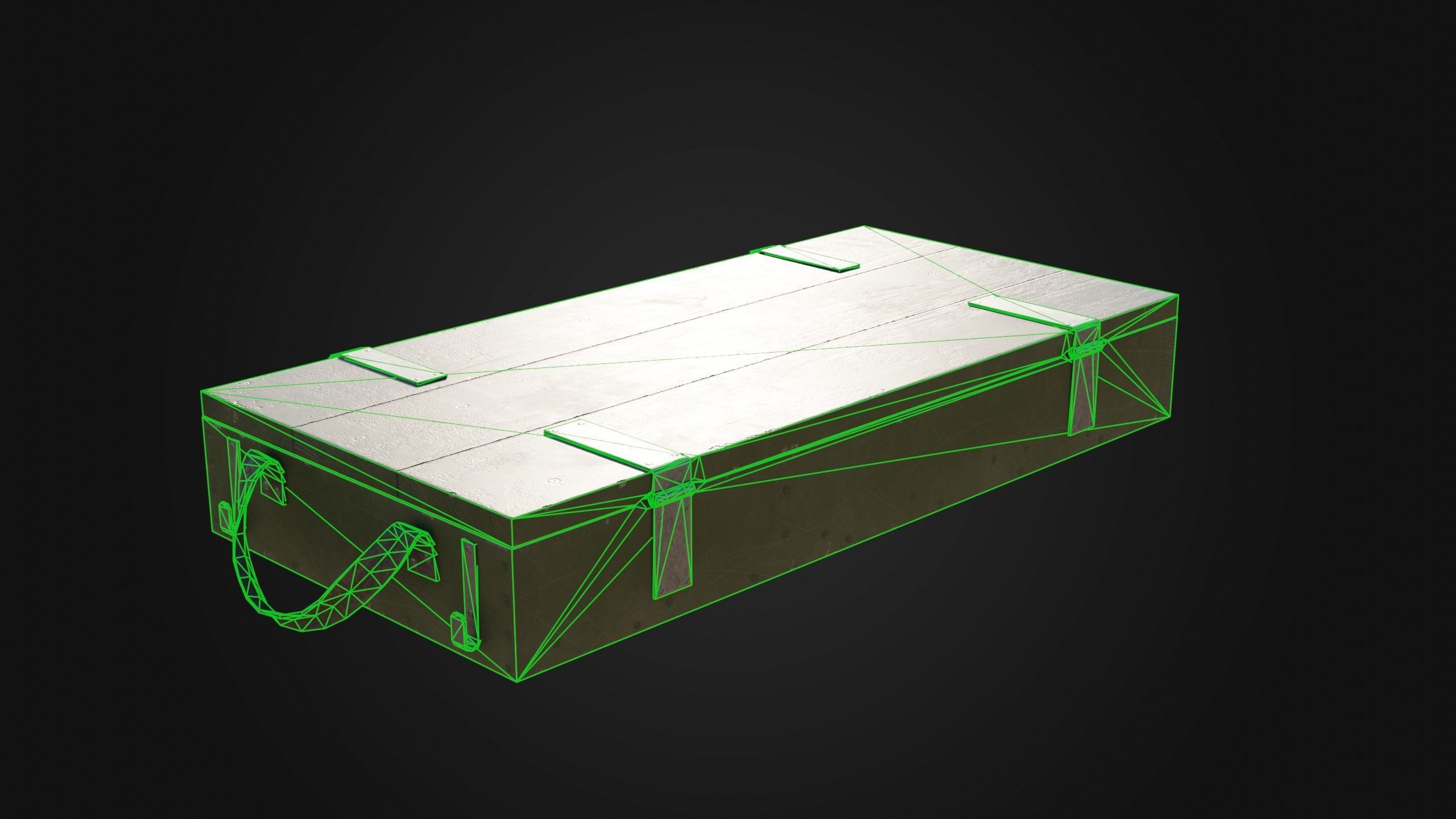 37mm WW1 Shell Box Low-poly 3D model_18