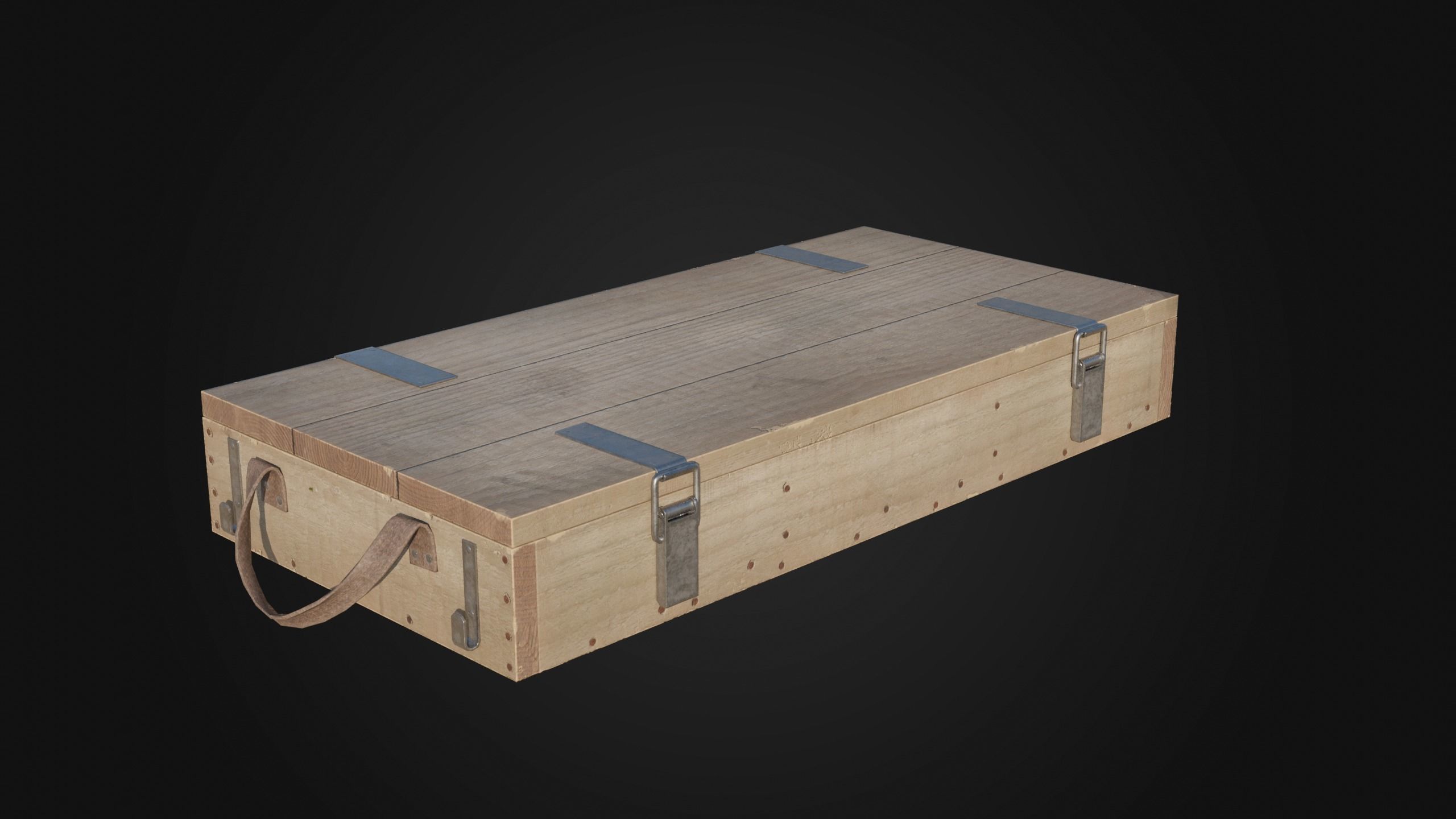 37mm WW1 Shell Box Low-poly 3D model_14