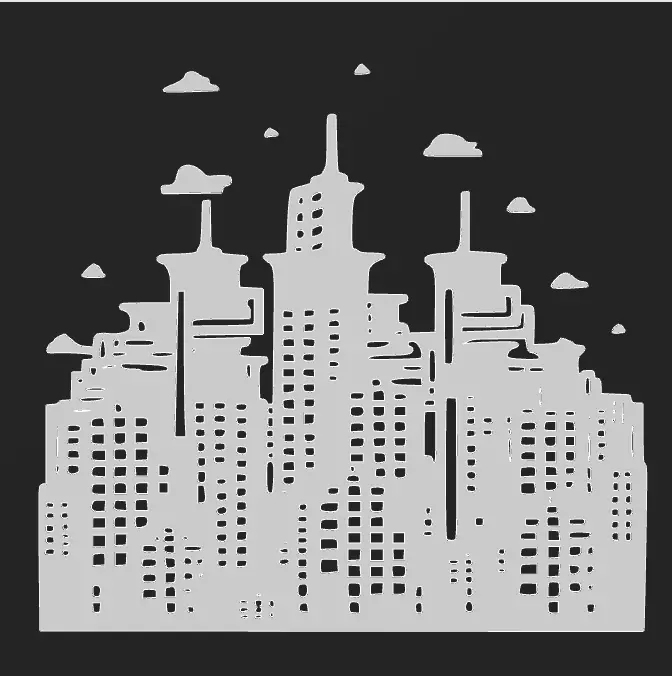 Modern 2D Wall Art Exclusive 2D Decor Collection 3D print model