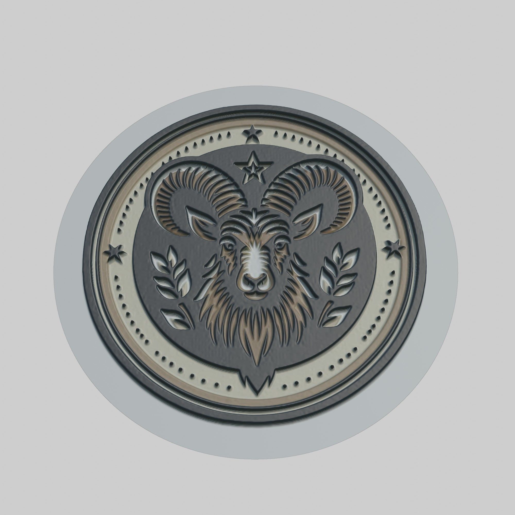 Mountain Goat Animal 3D print model_1