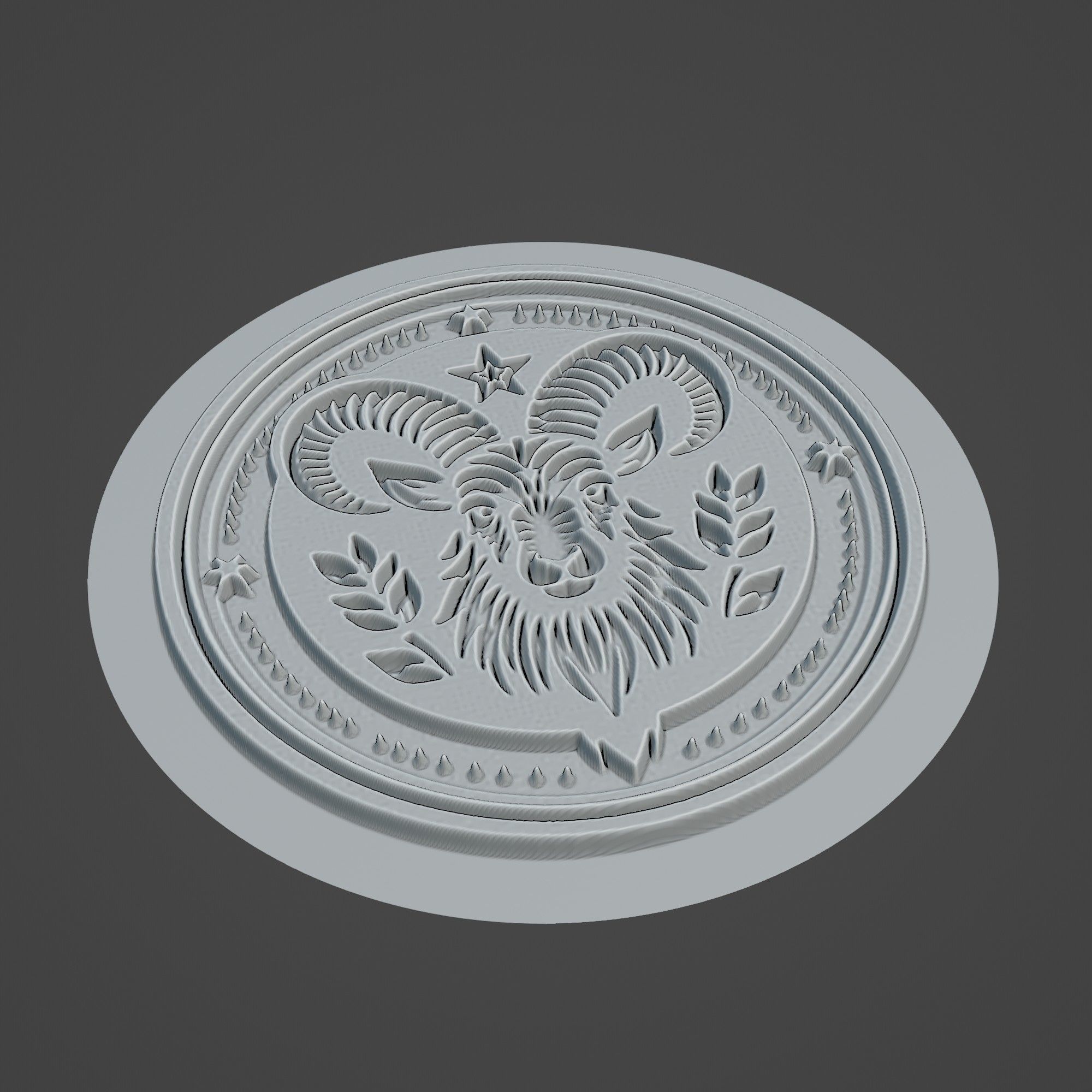 Mountain Goat Animal 3D print model_2