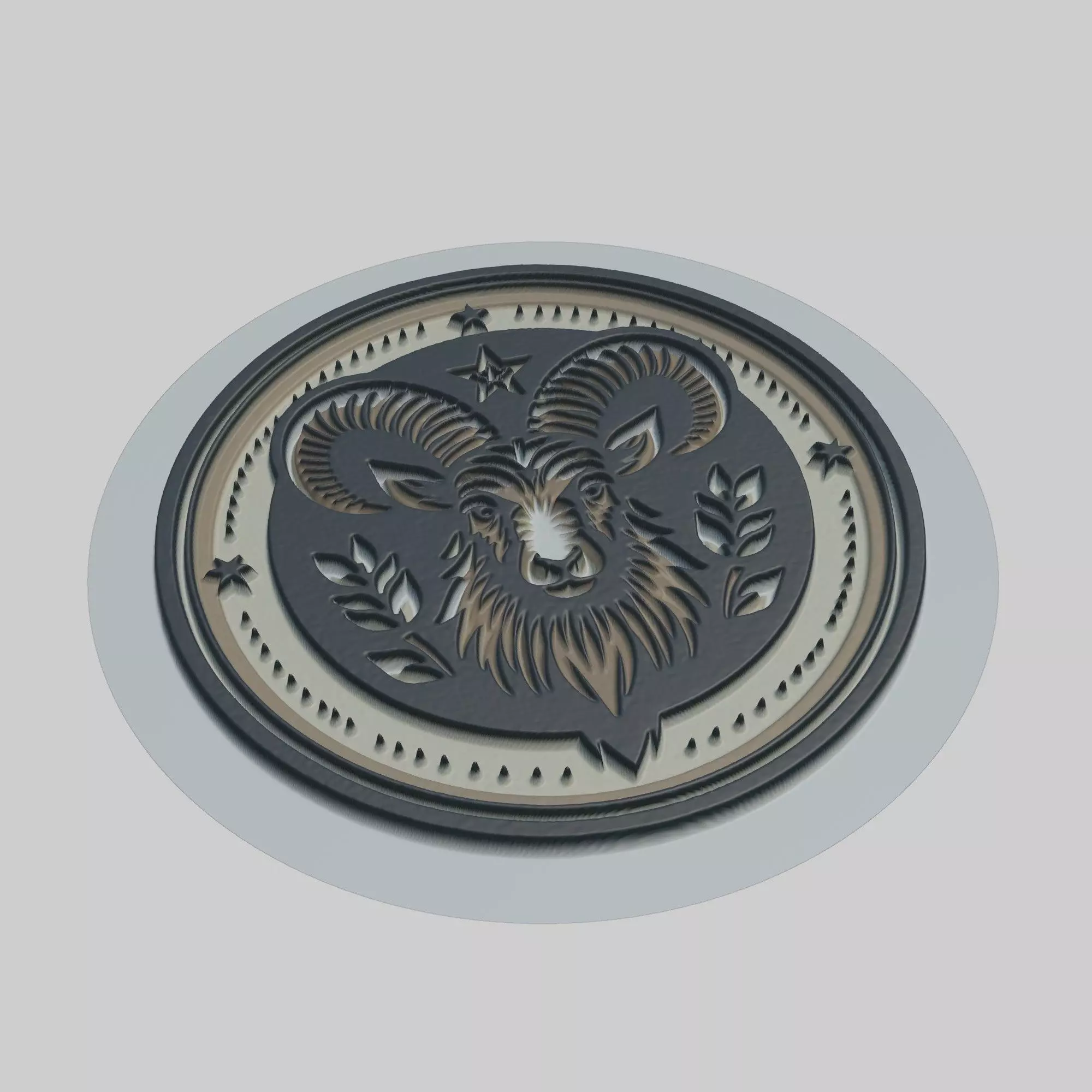 Mountain Goat Animal 3D print model_0