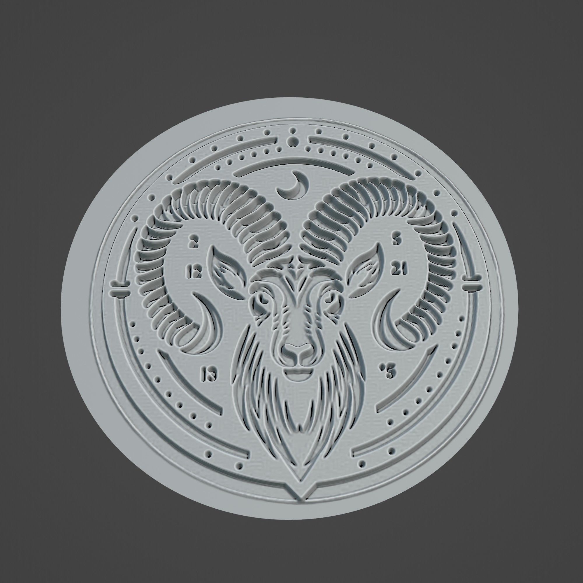 Mountain Goat Animal 3D print model_3