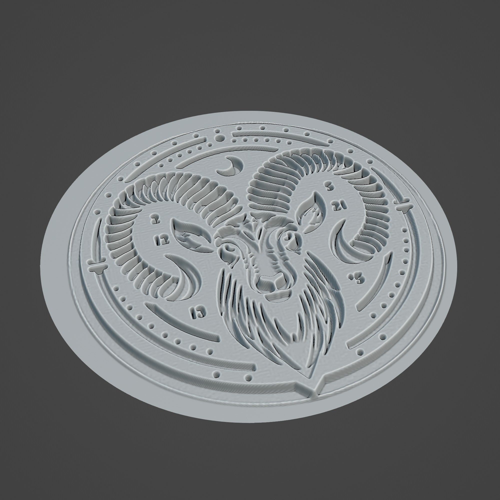 Mountain Goat Animal 3D print model_2