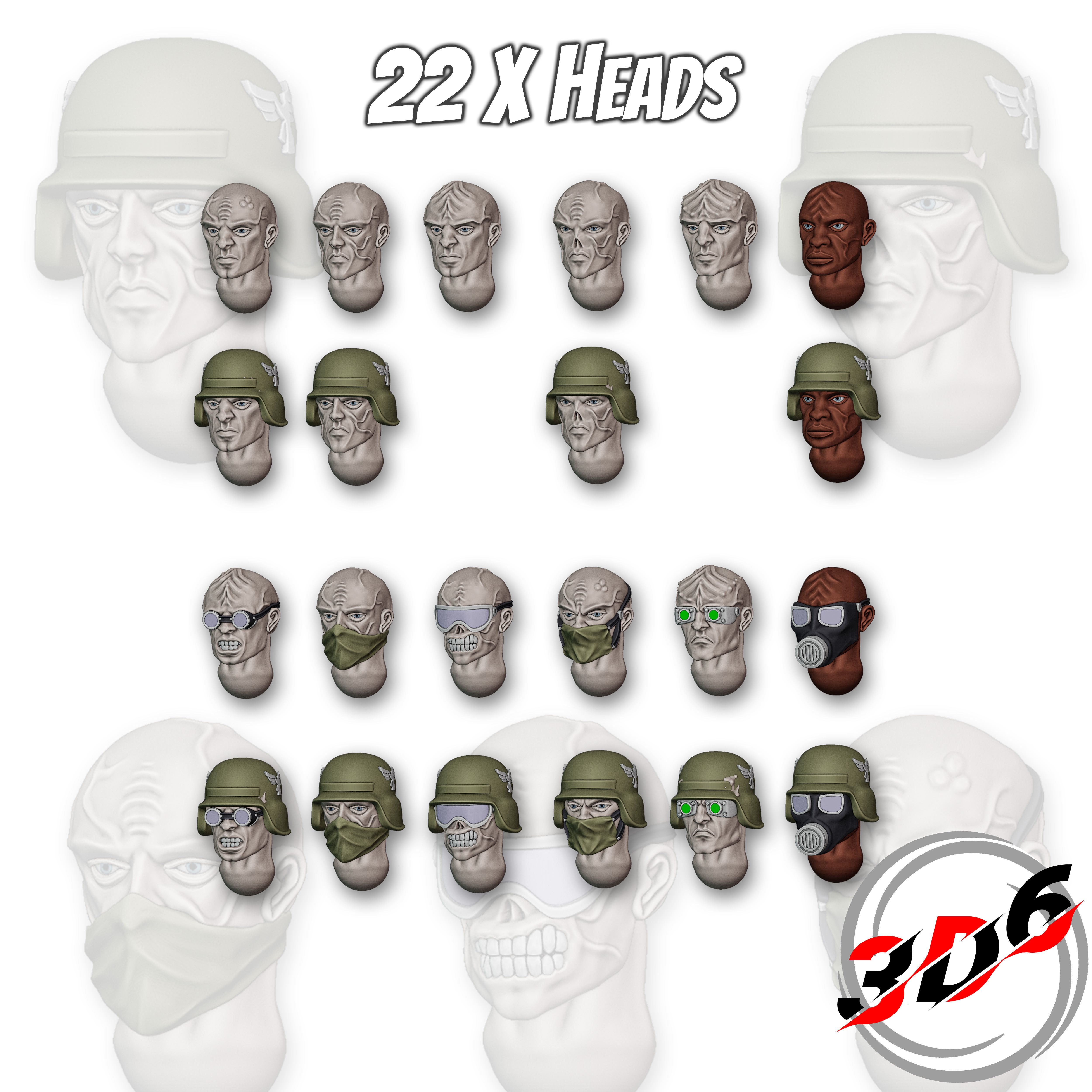 DNA Brothers Platoon DNA Stealers Proxy Genestealers Warhammer 3D print model_3