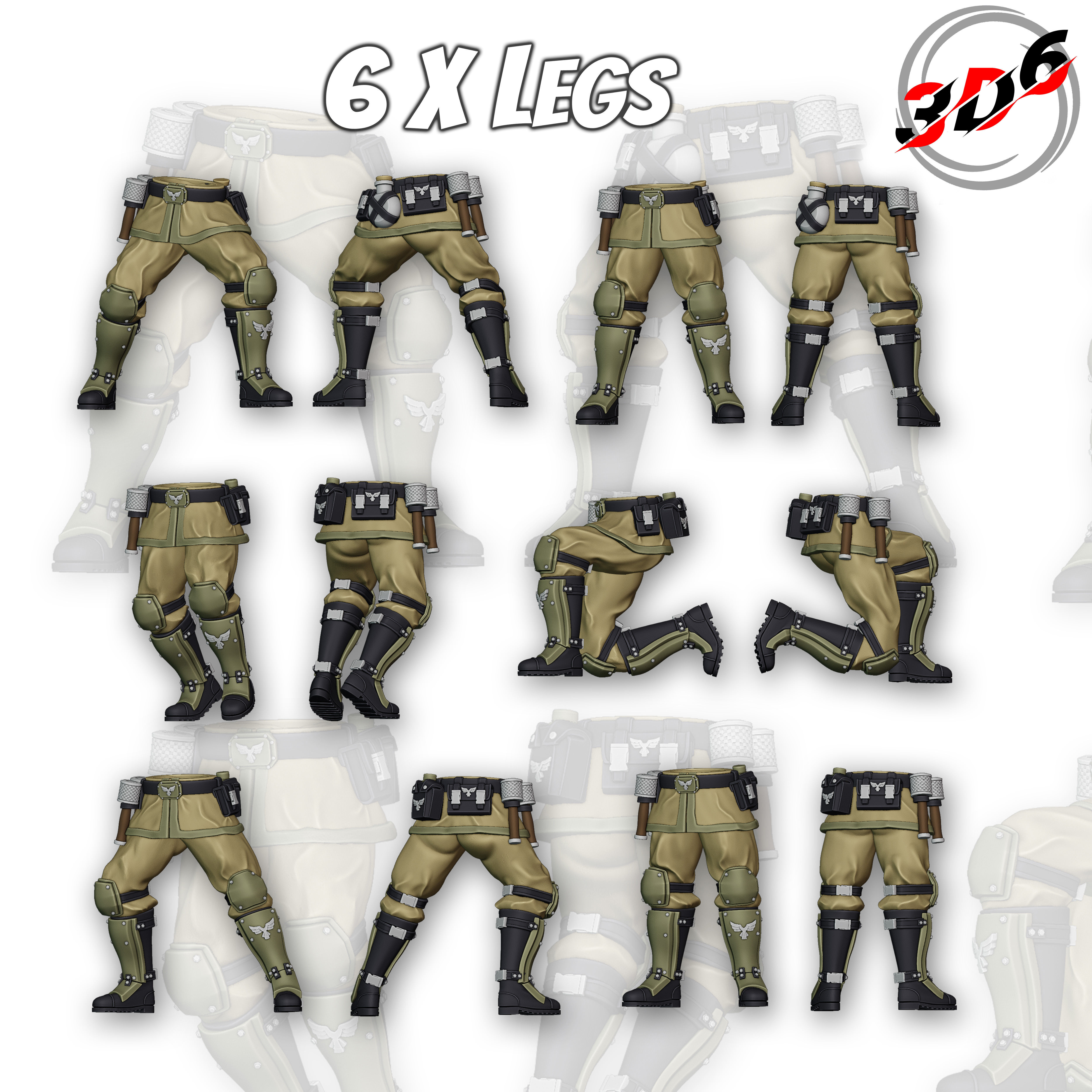 DNA Brothers Platoon DNA Stealers Proxy Genestealers Warhammer 3D print model_5